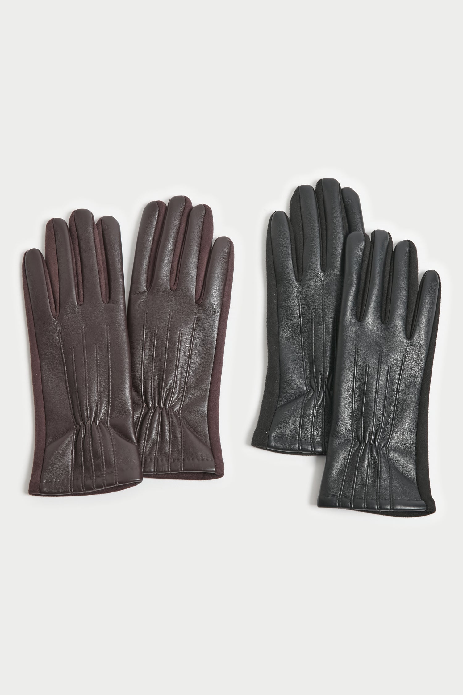 Pinched Seam Detail Gloves