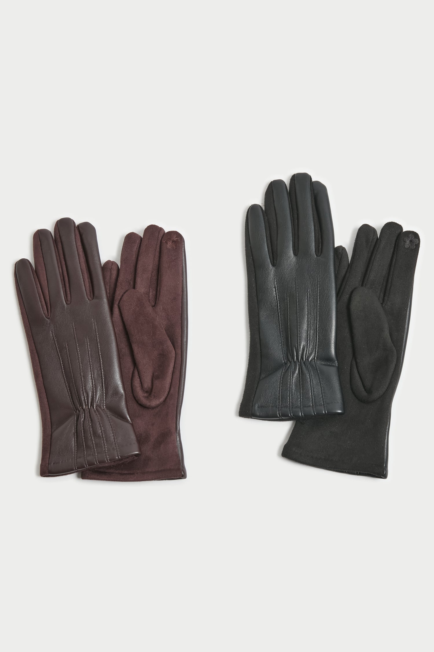 Pinched Seam Detail Gloves