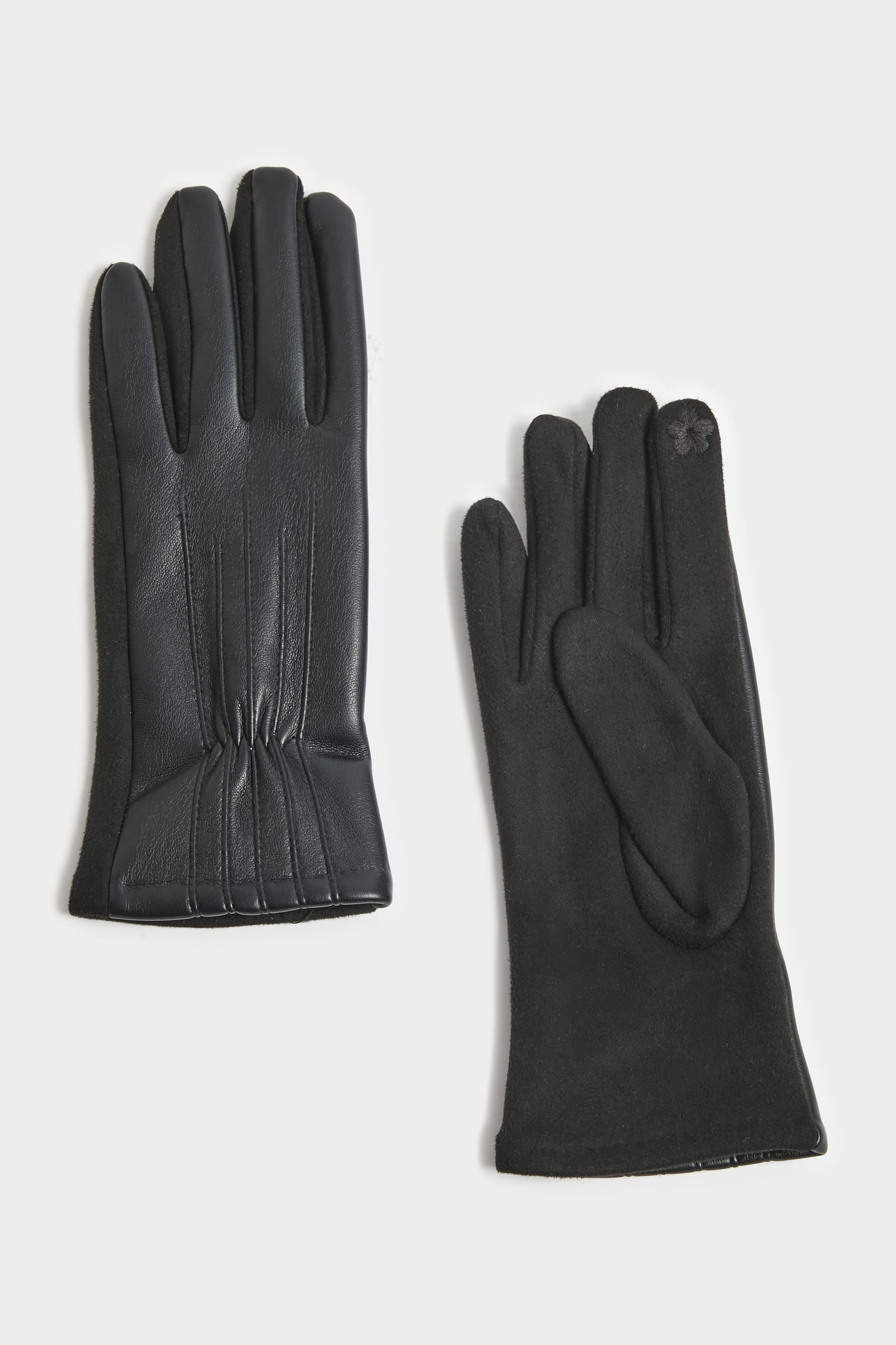 Pinched Seam Detail Gloves