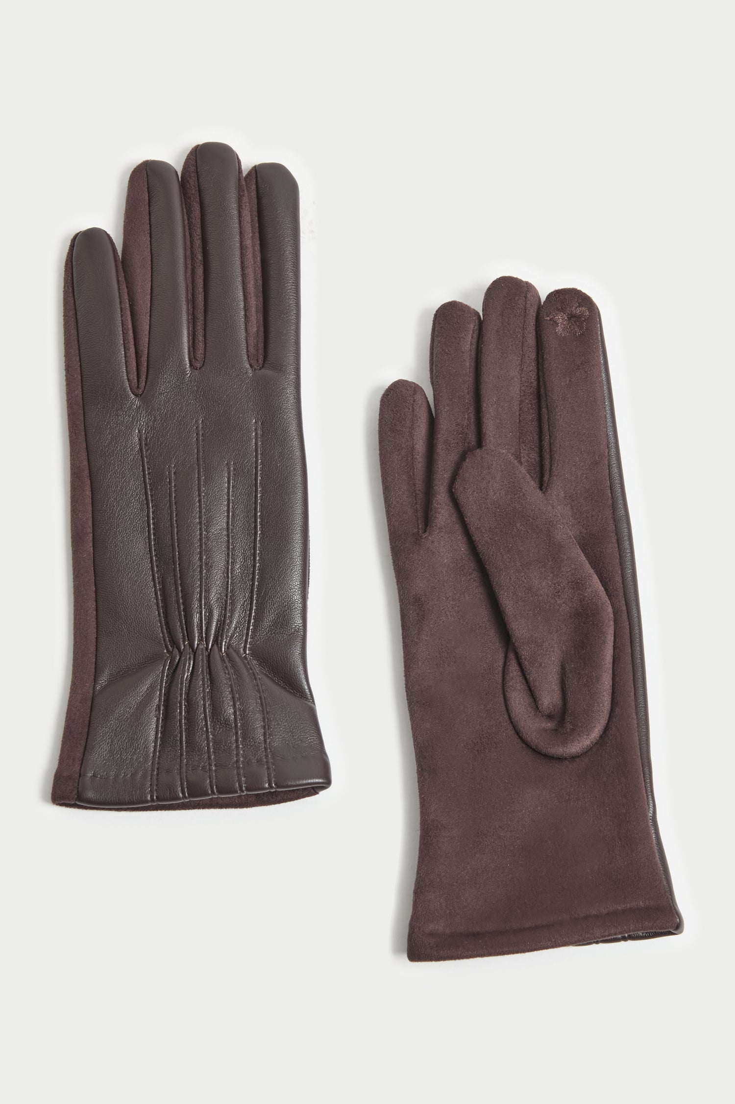 Pinched Seam Detail Gloves