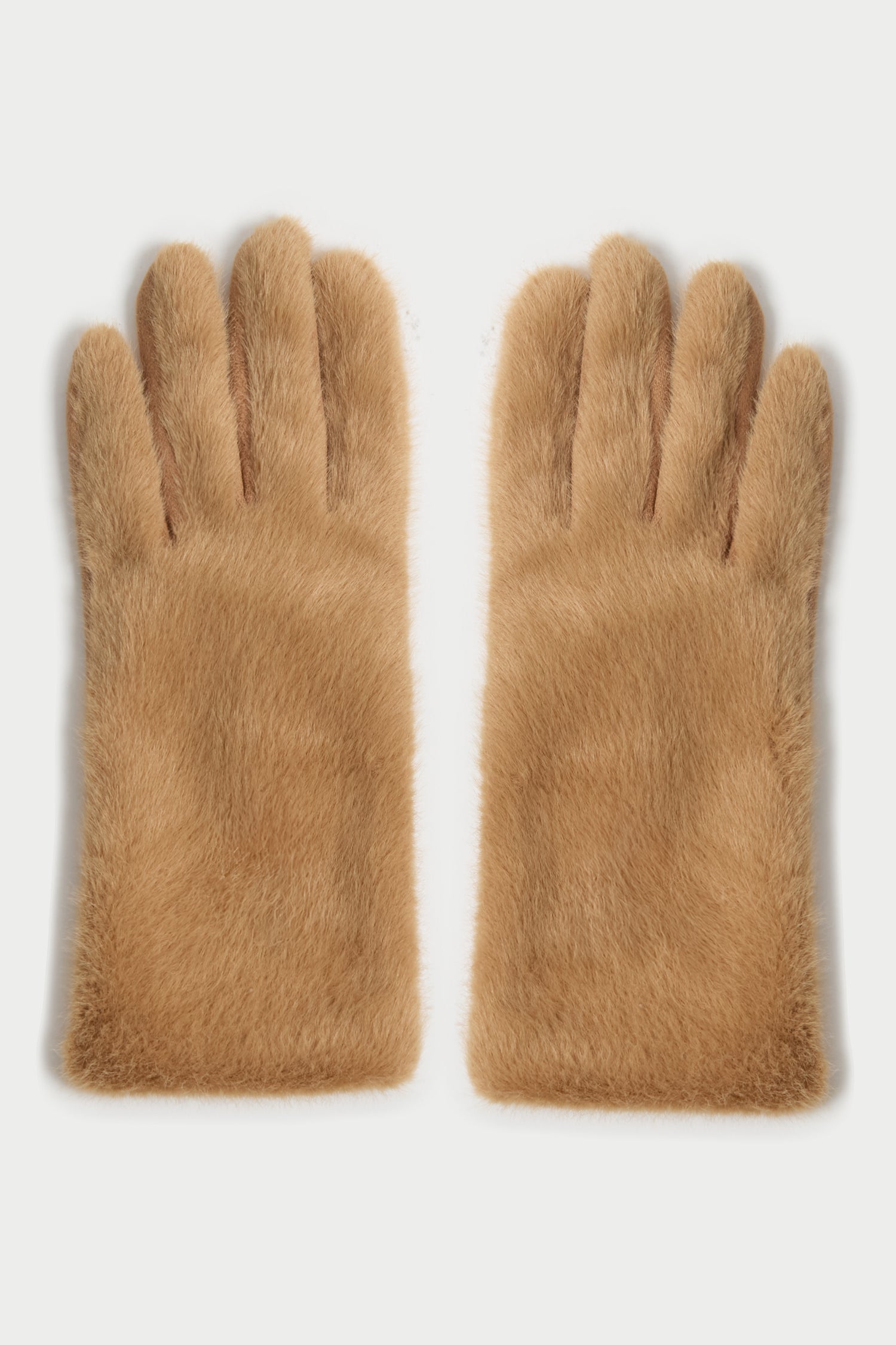 Faux Fur Suede Gloves