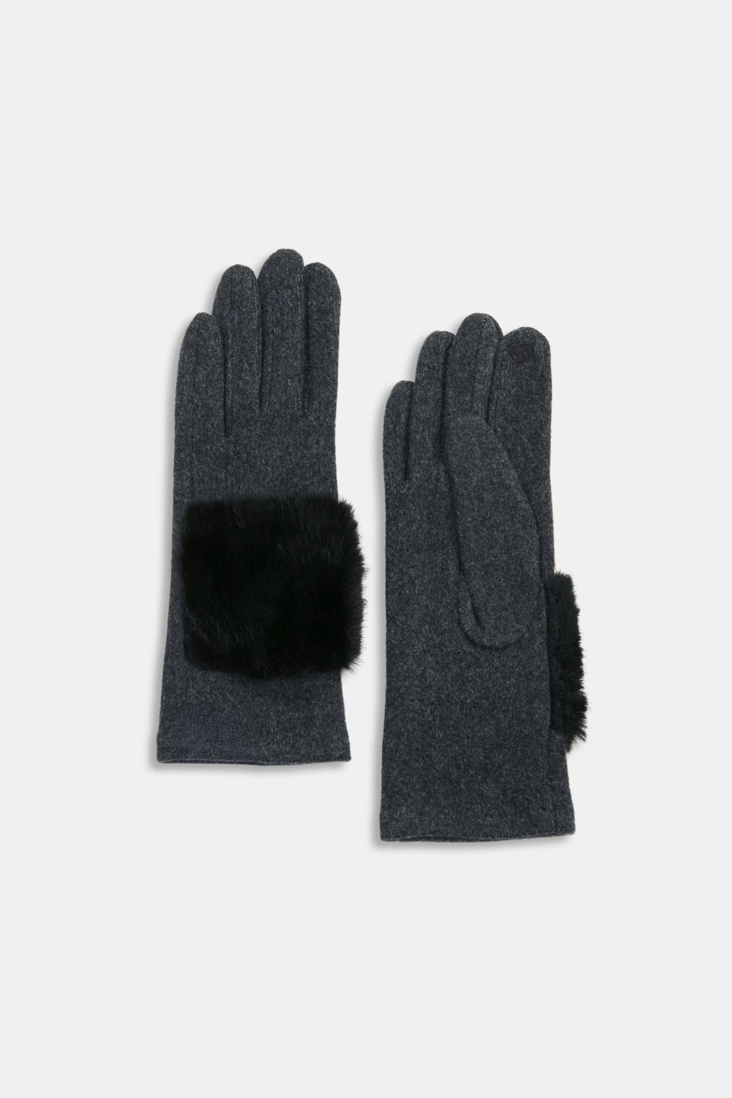 Chic Fur Trim Gloves