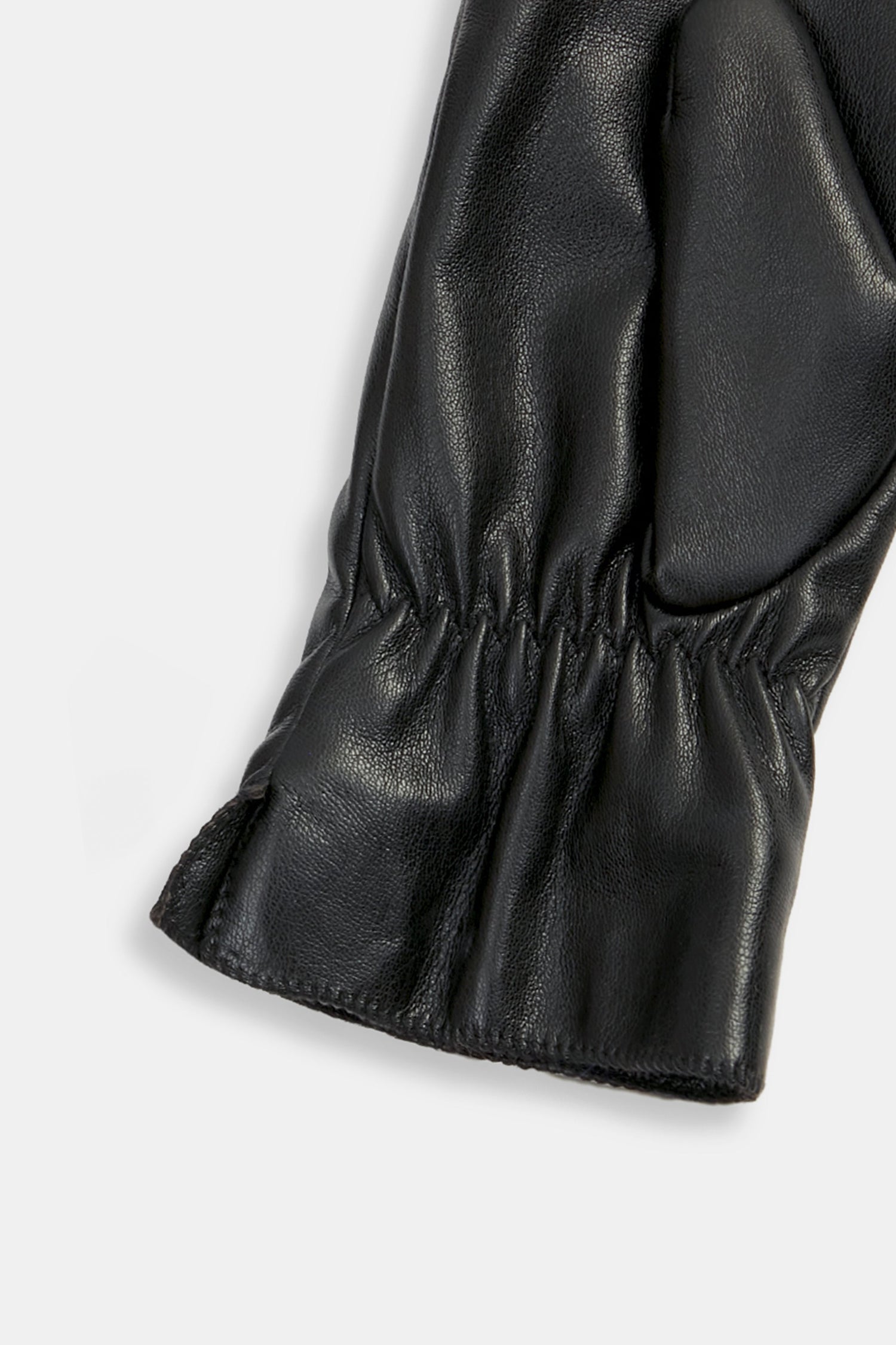 Faux Leather Mittens