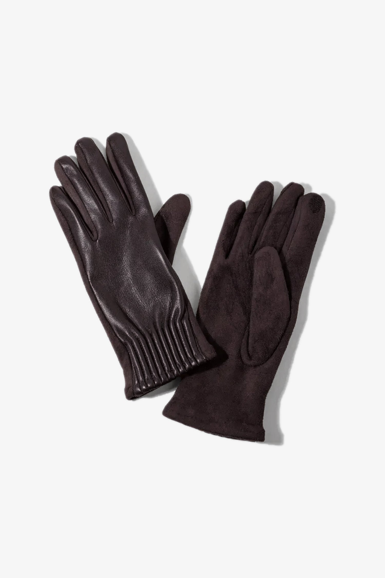 Shirred Mixed Gloves