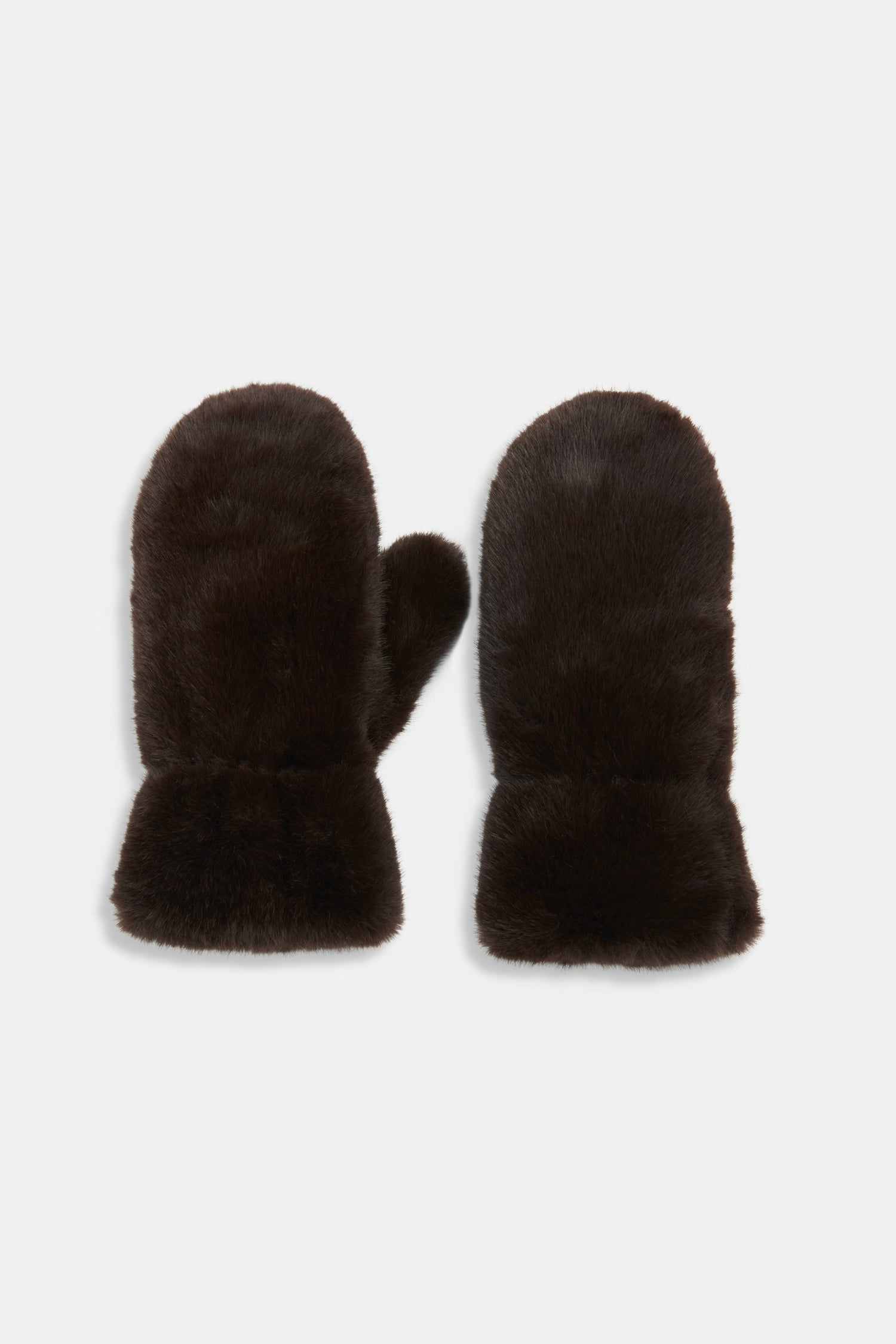 Plush Faux Fur Mittens