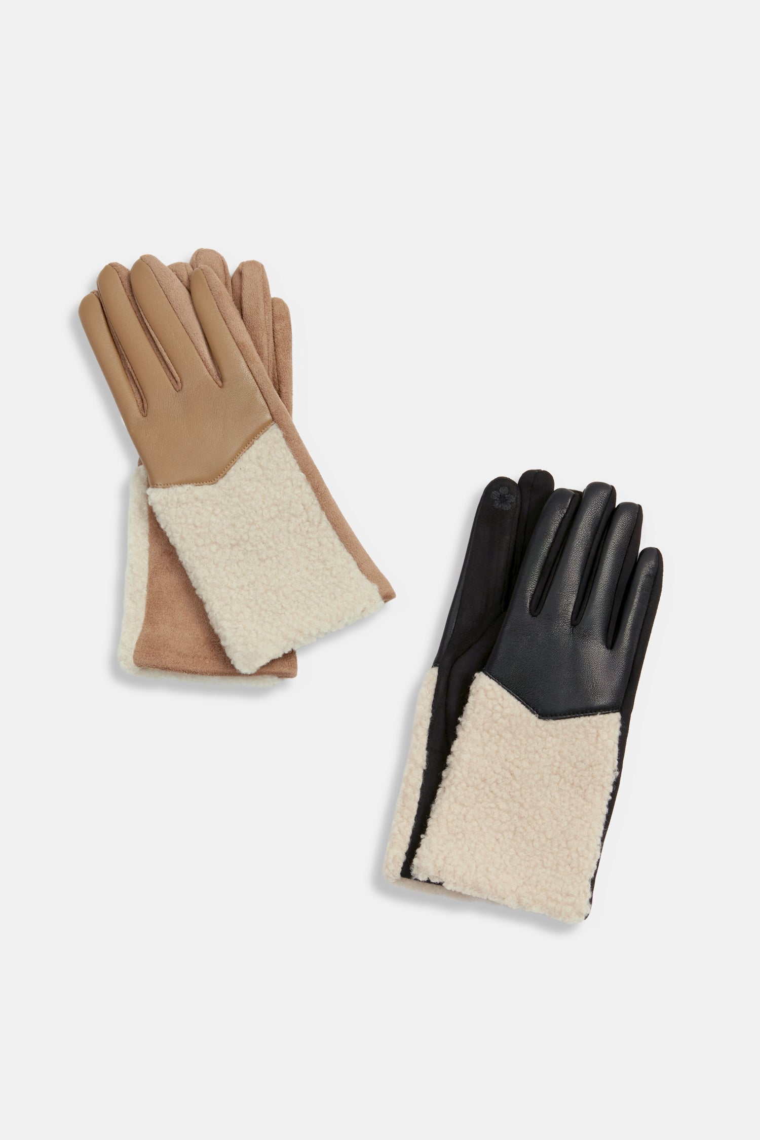 Shearling Cuff Gloves