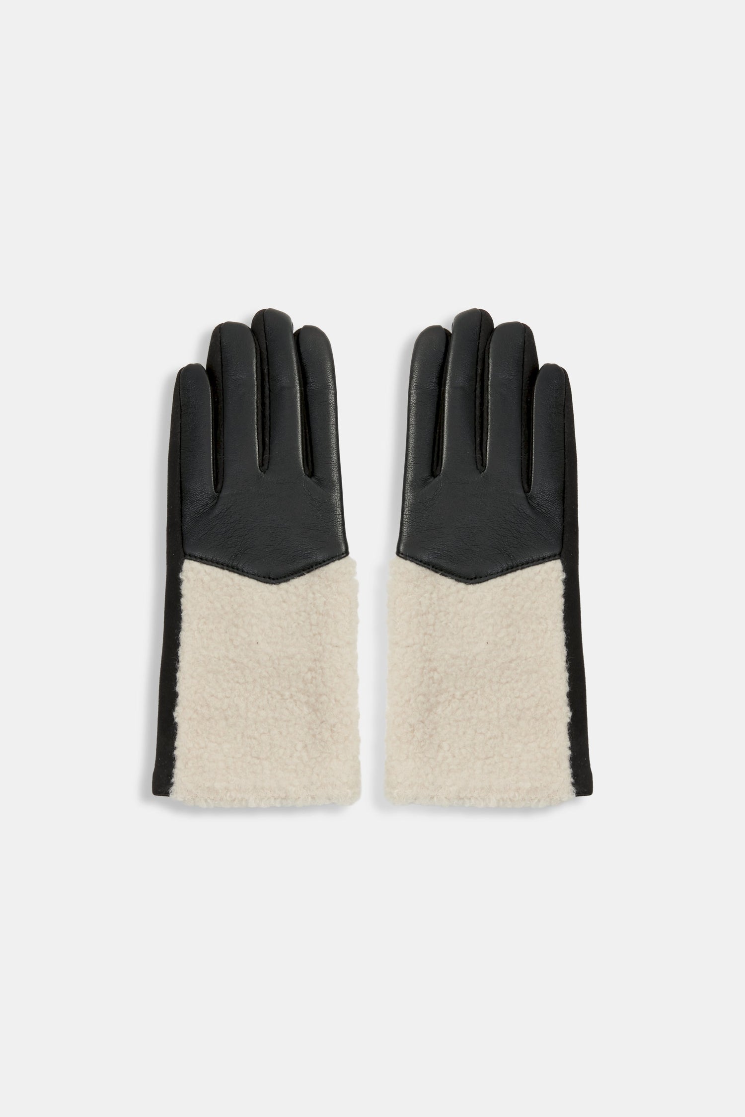 Shearling Cuff Gloves