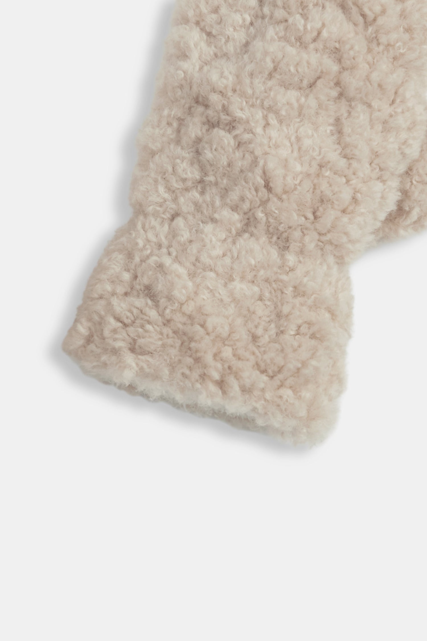 Faux Shearling Curly Mittens