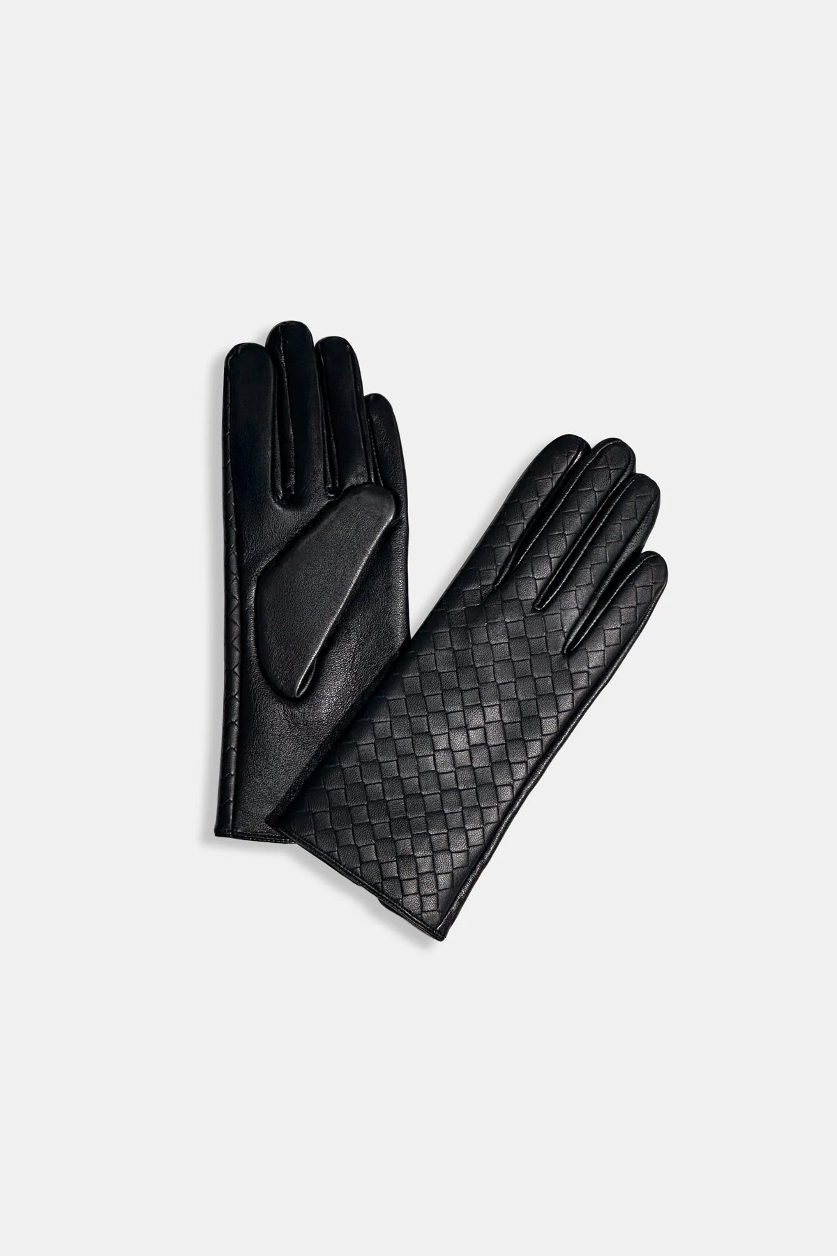 Woven Leather Gloves
