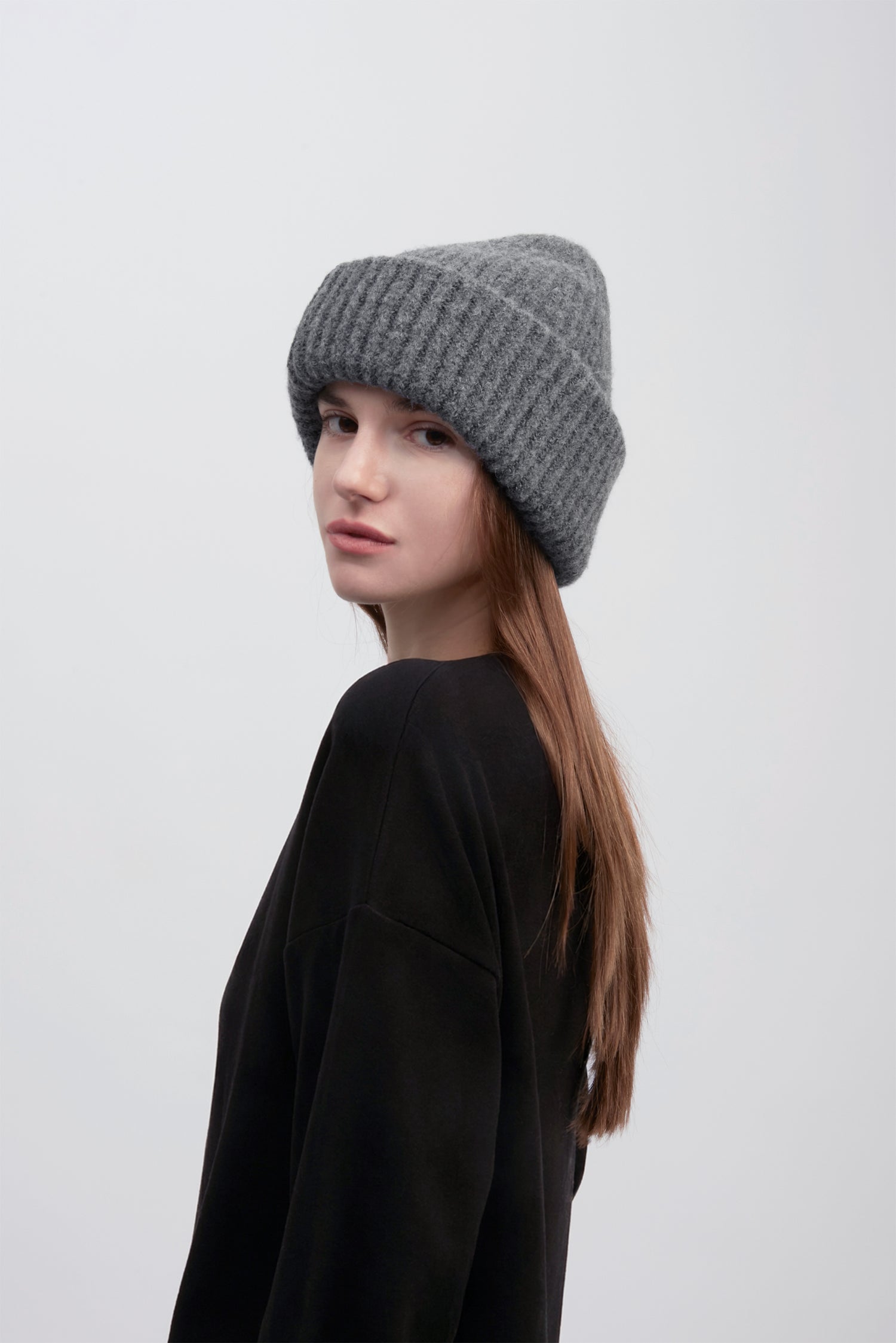 Wide Cuff Fluffy Beanie