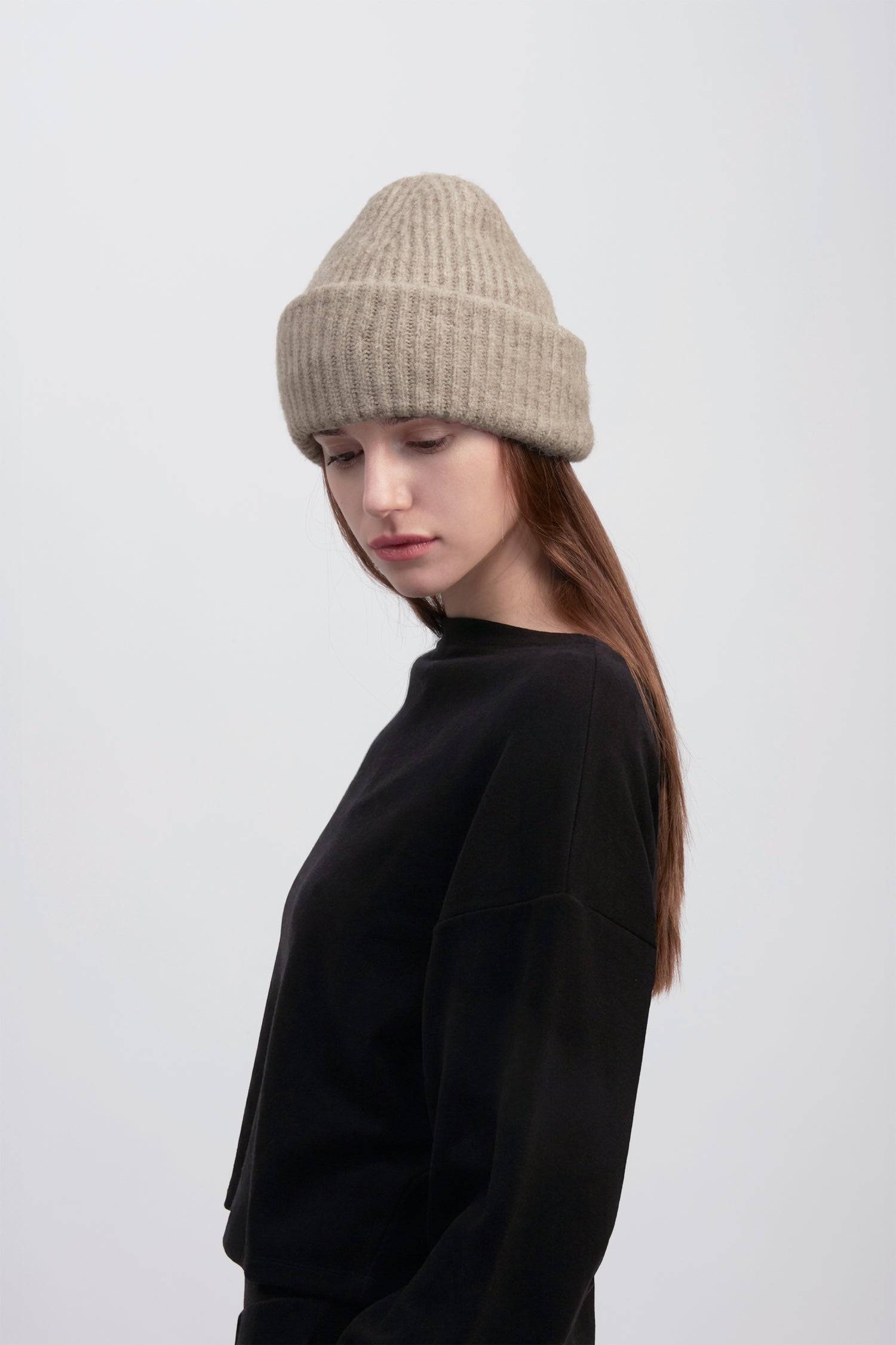 Wide Cuff Fluffy Beanie