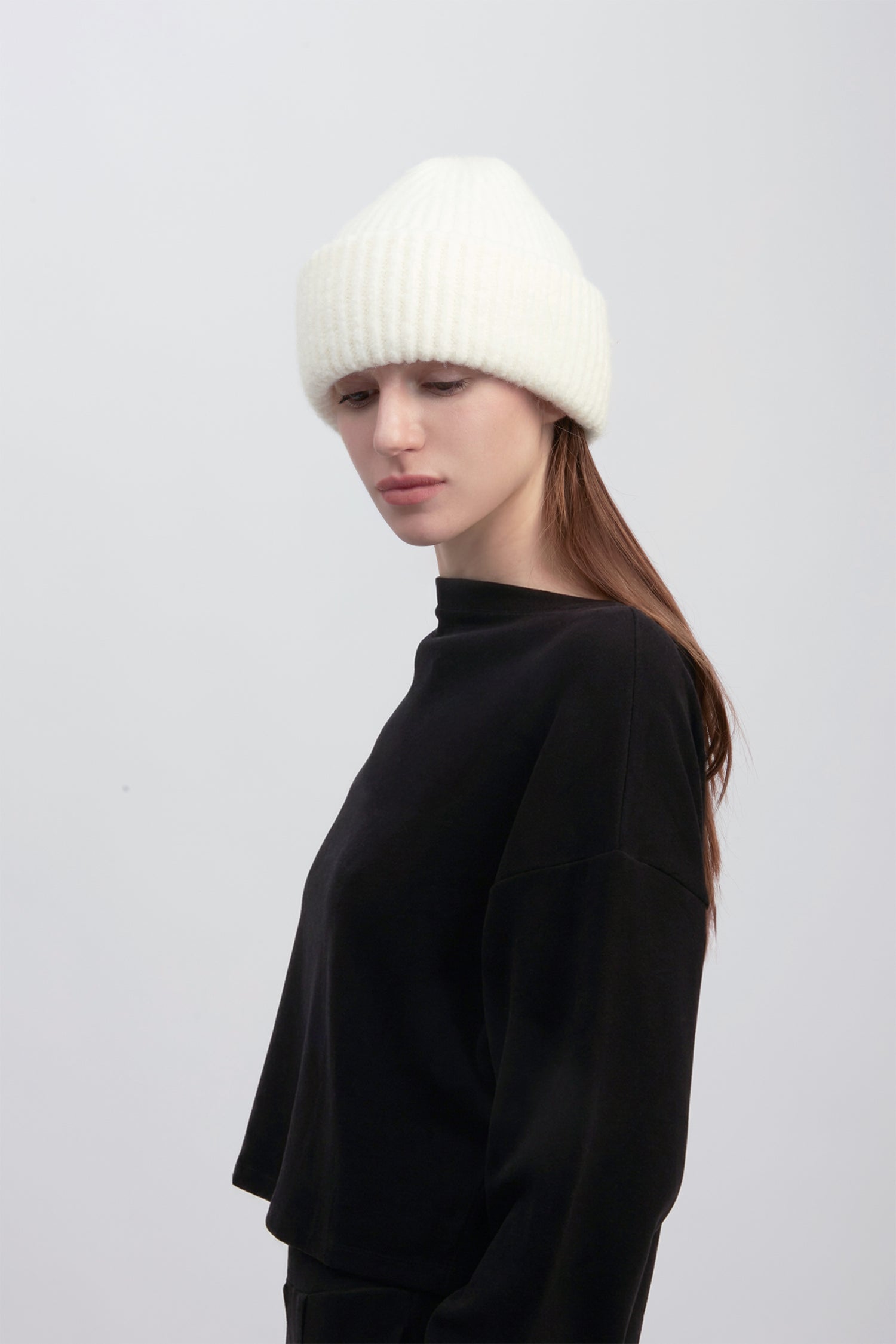 Wide Cuff Fluffy Beanie