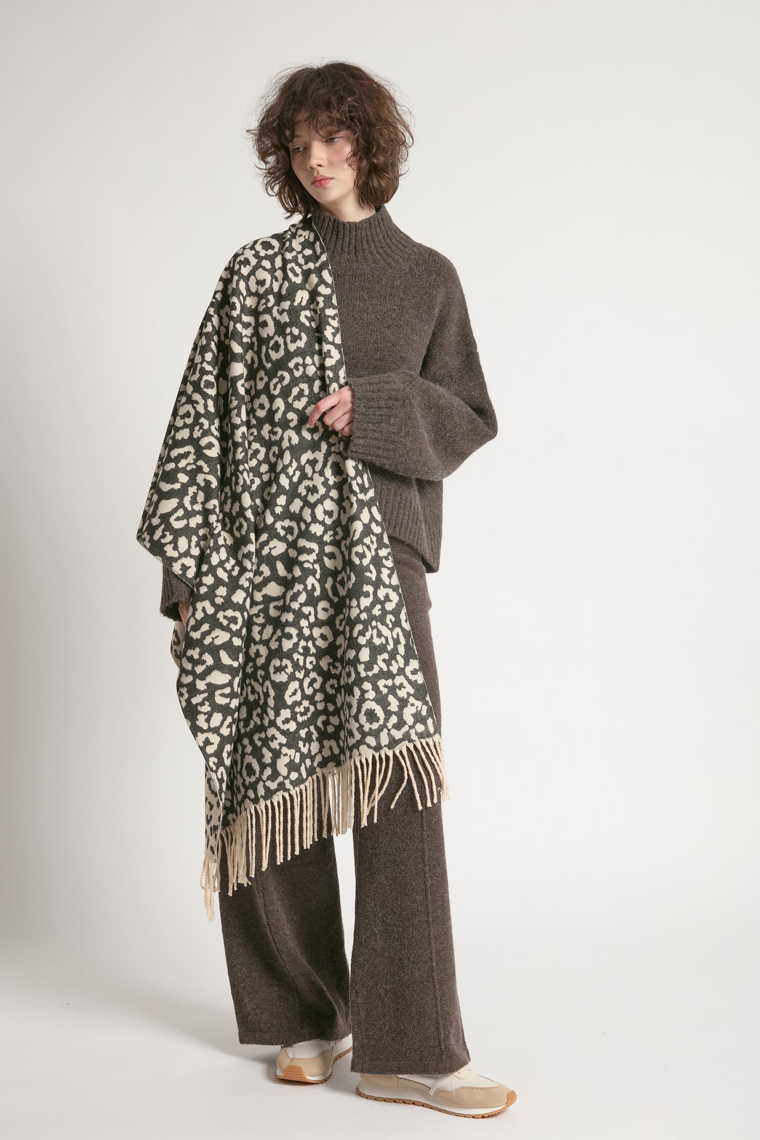 Soft Reversible Leopard Scarf