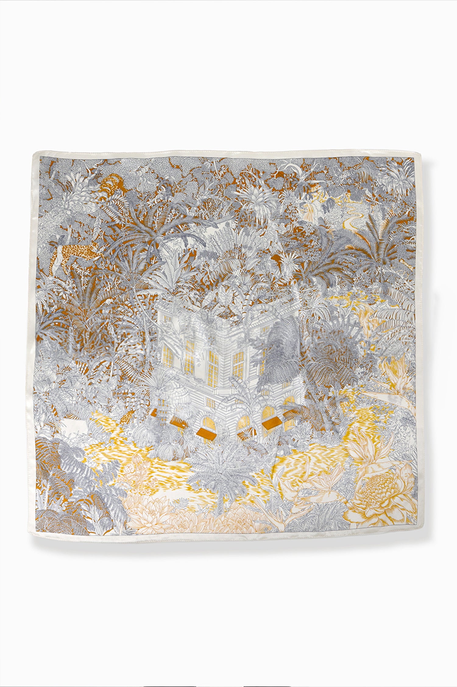 Tropical Silk Headwrap Bandana