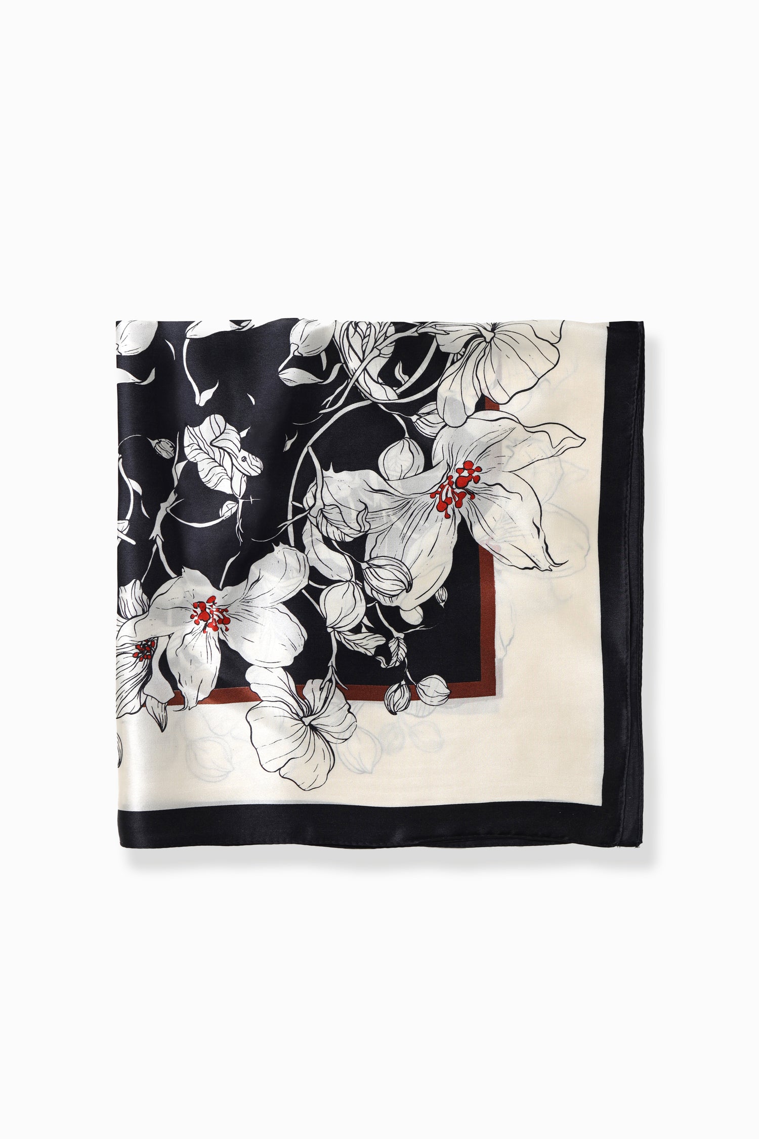 Flora Silk Headwrap Bandana