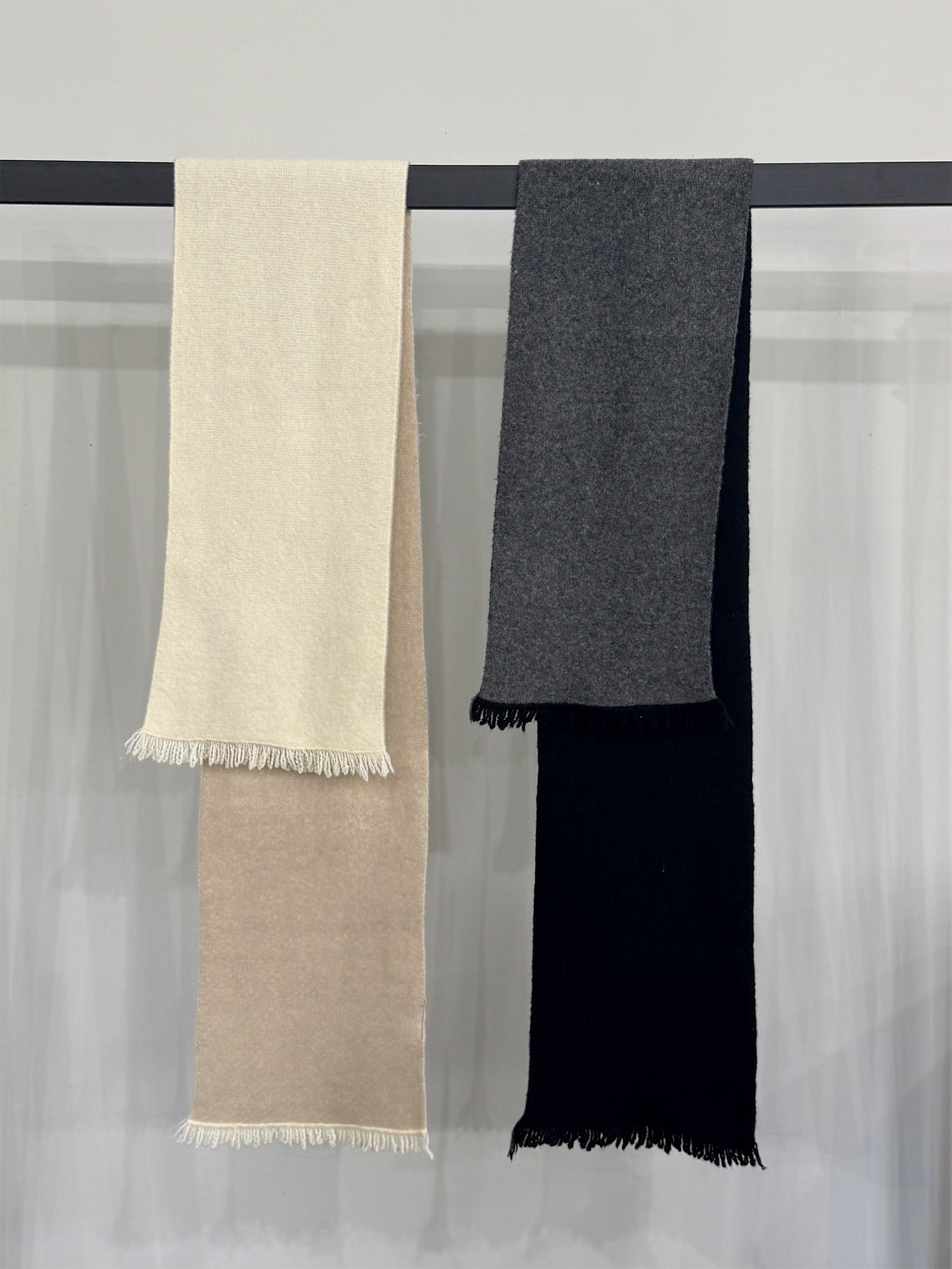 Wool Blend Reversible Scarf