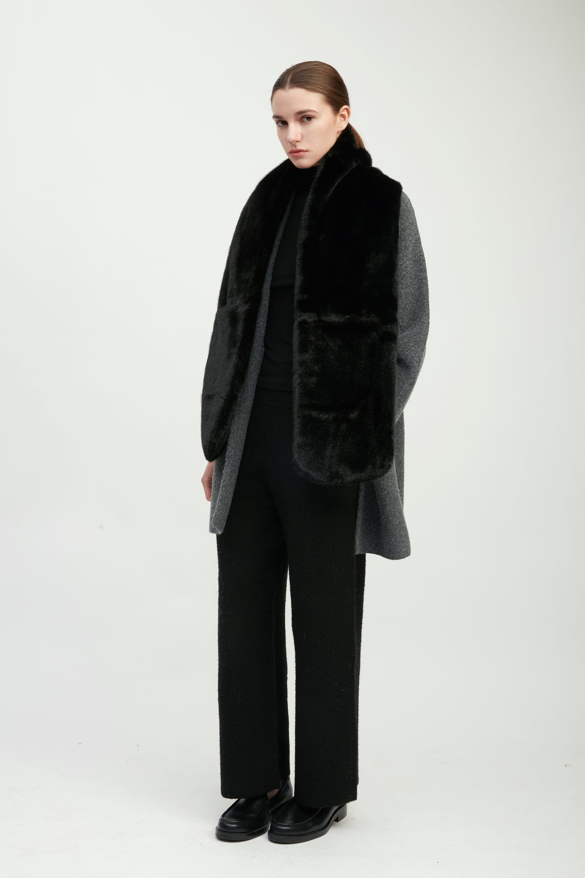 Luxe Faux Fur Pocket Wrap