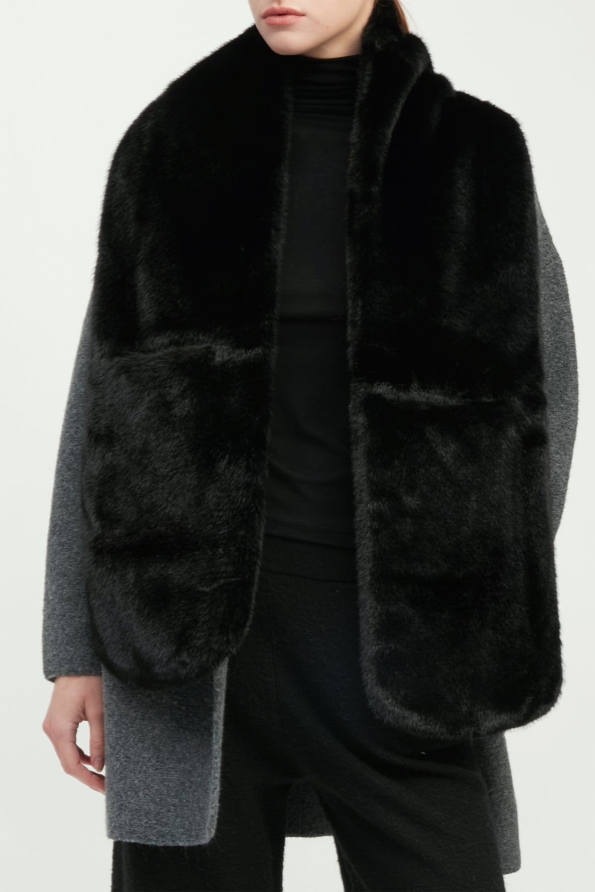 Luxe Faux Fur Pocket Wrap