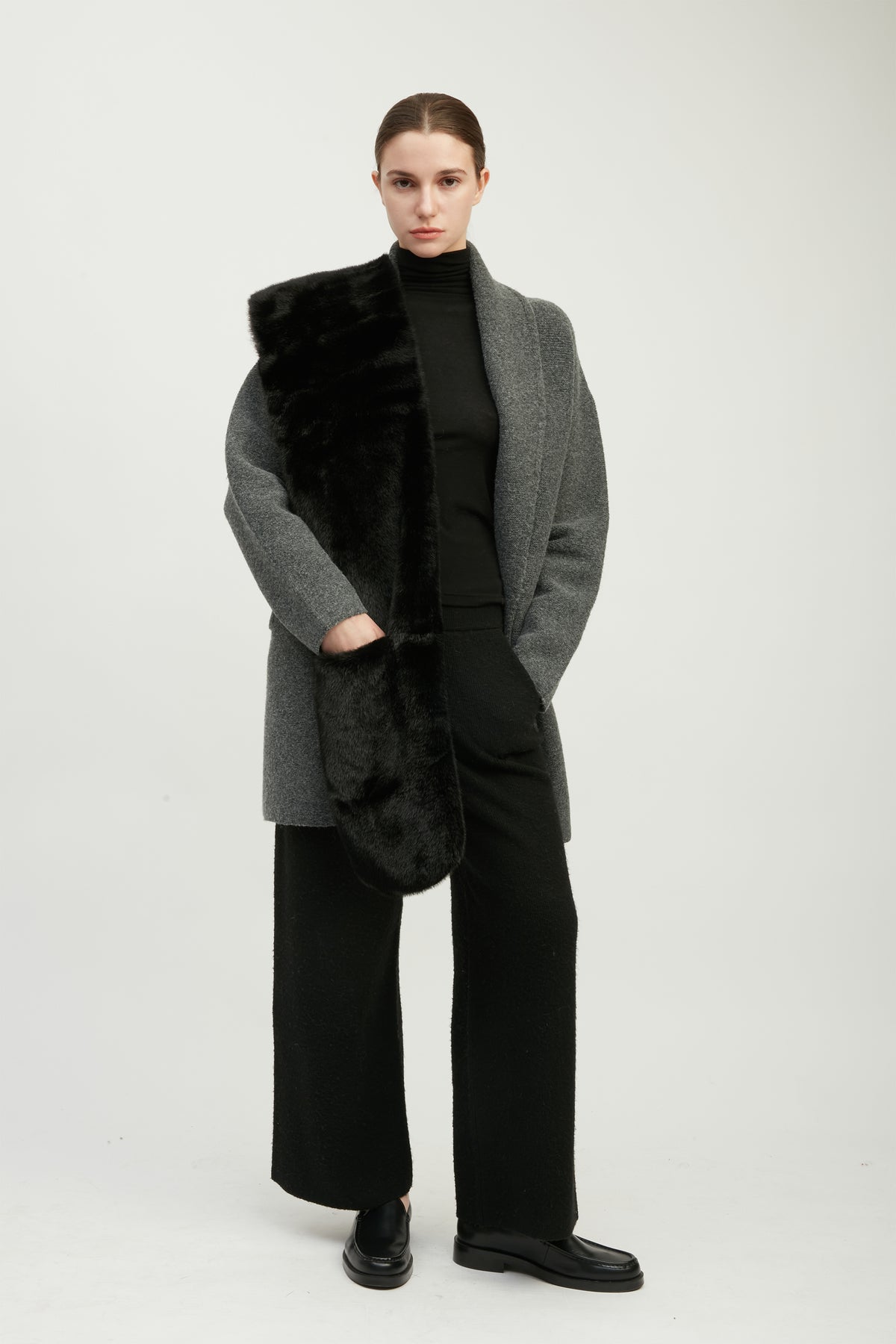Luxe Faux Fur Pocket Wrap