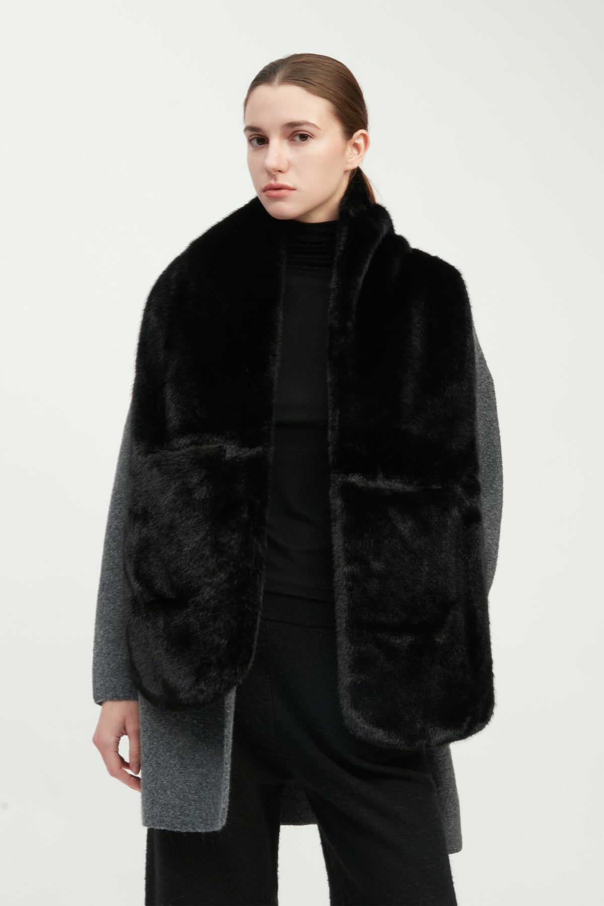 Luxe Faux Fur Pocket Wrap