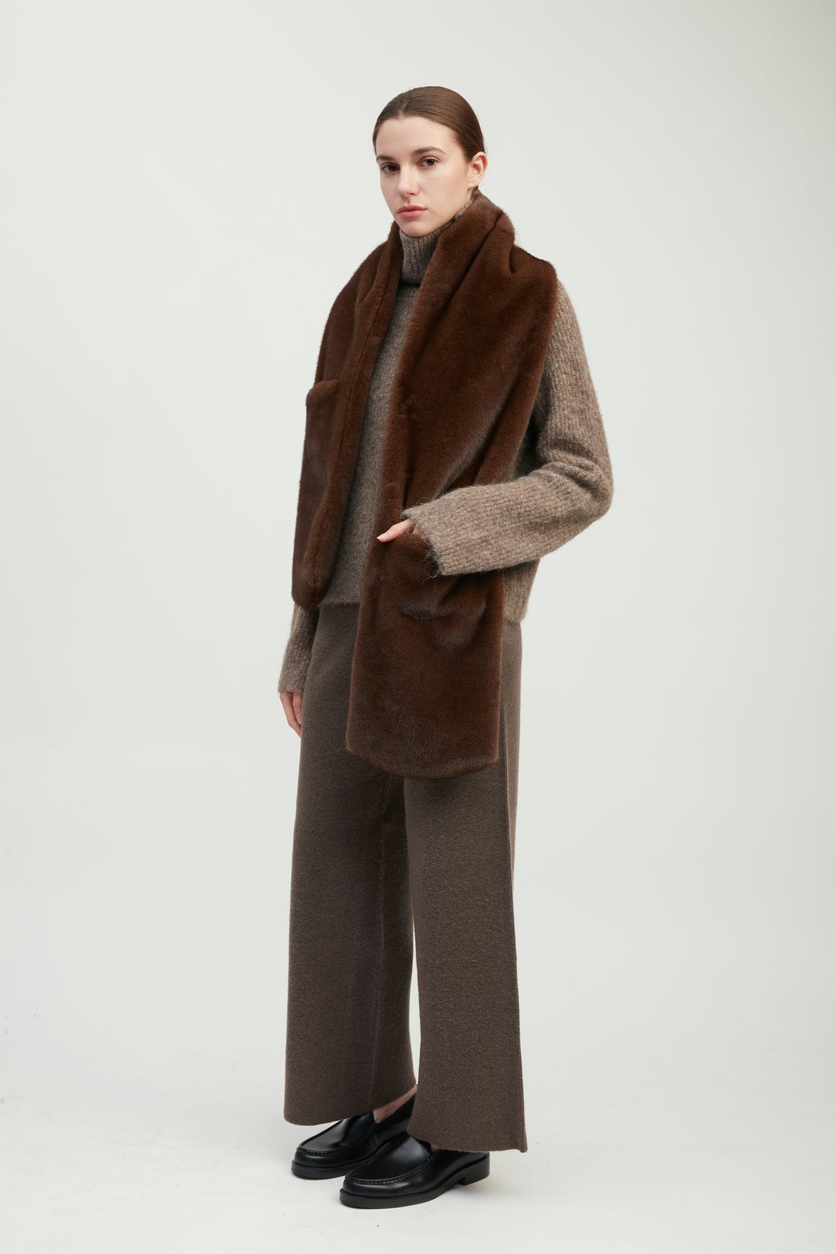 Luxe Faux Fur Pocket Wrap