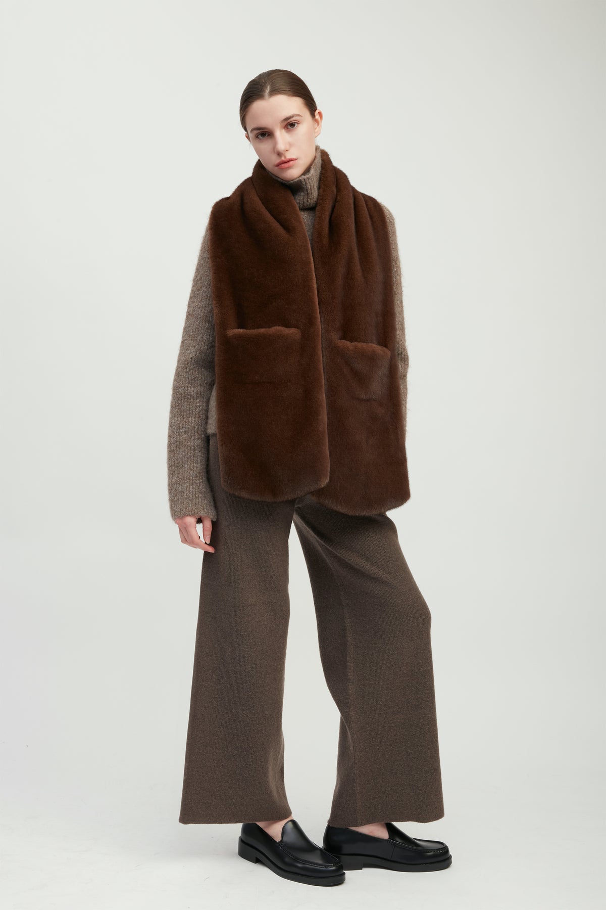 Luxe Faux Fur Pocket Wrap