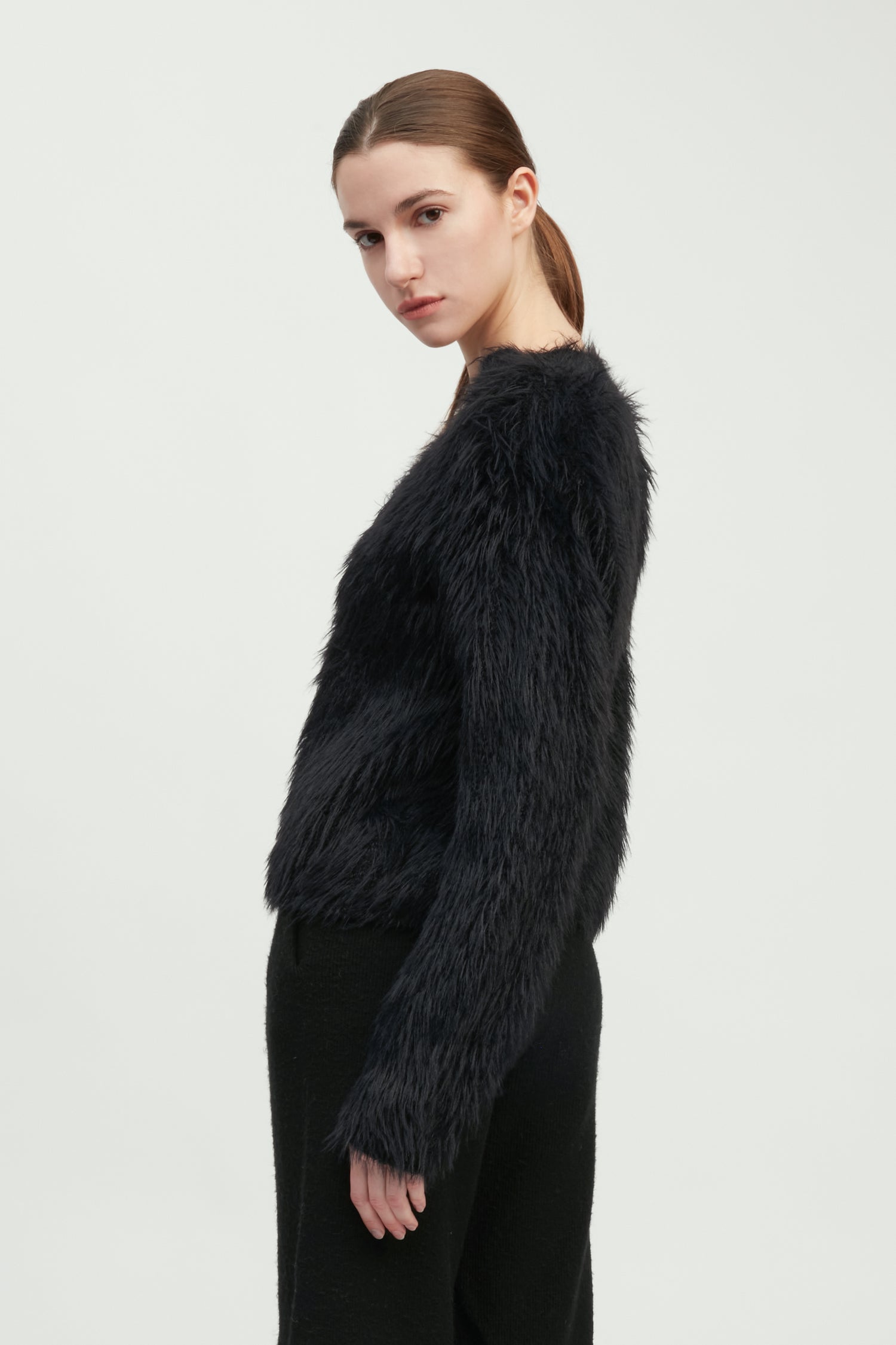 Fuzzy Eyelash Sweater