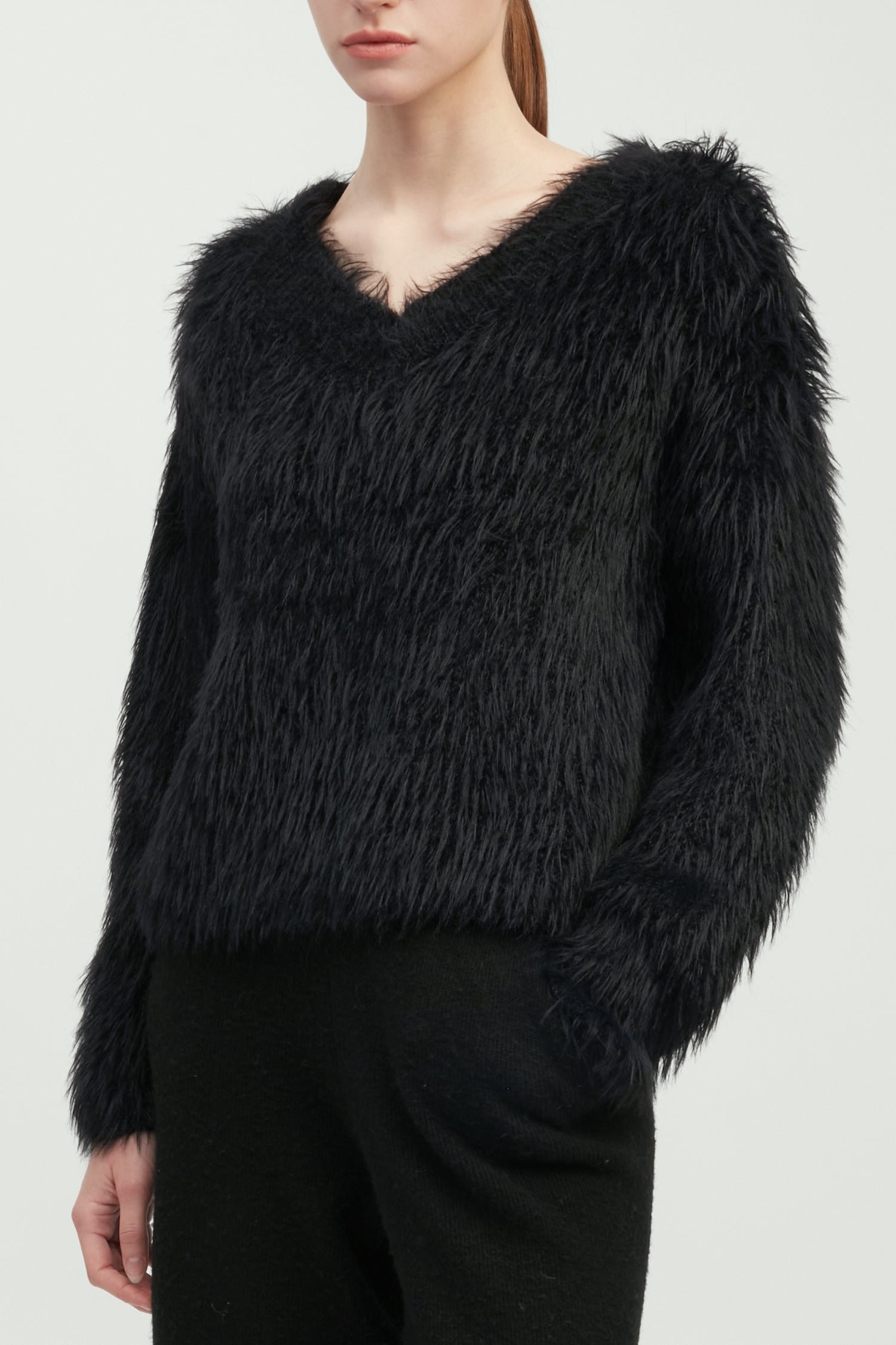 Fuzzy Eyelash Sweater
