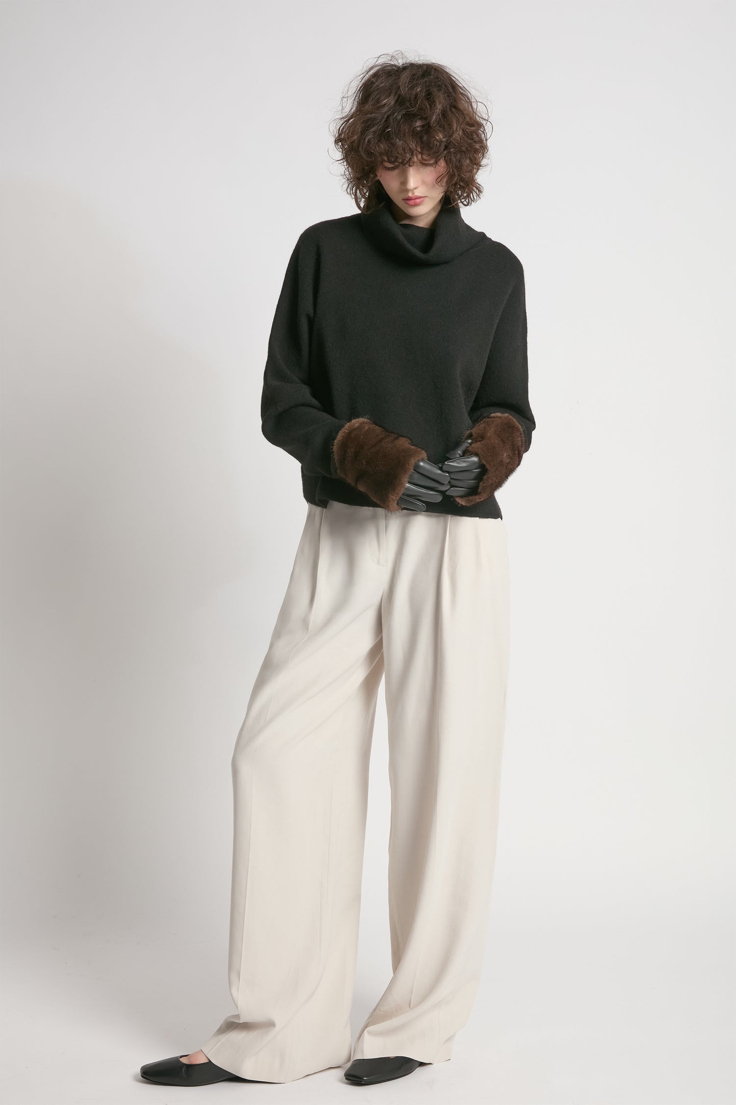 Dolman Funnelneck Pullover