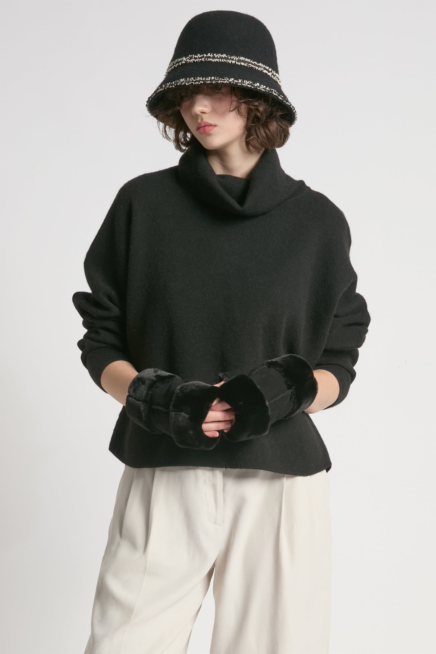 Dolman Funnelneck Pullover