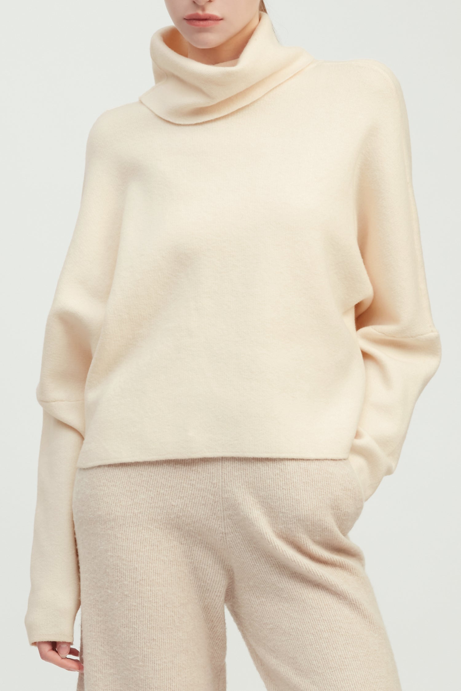 Dolman Funnelneck Pullover