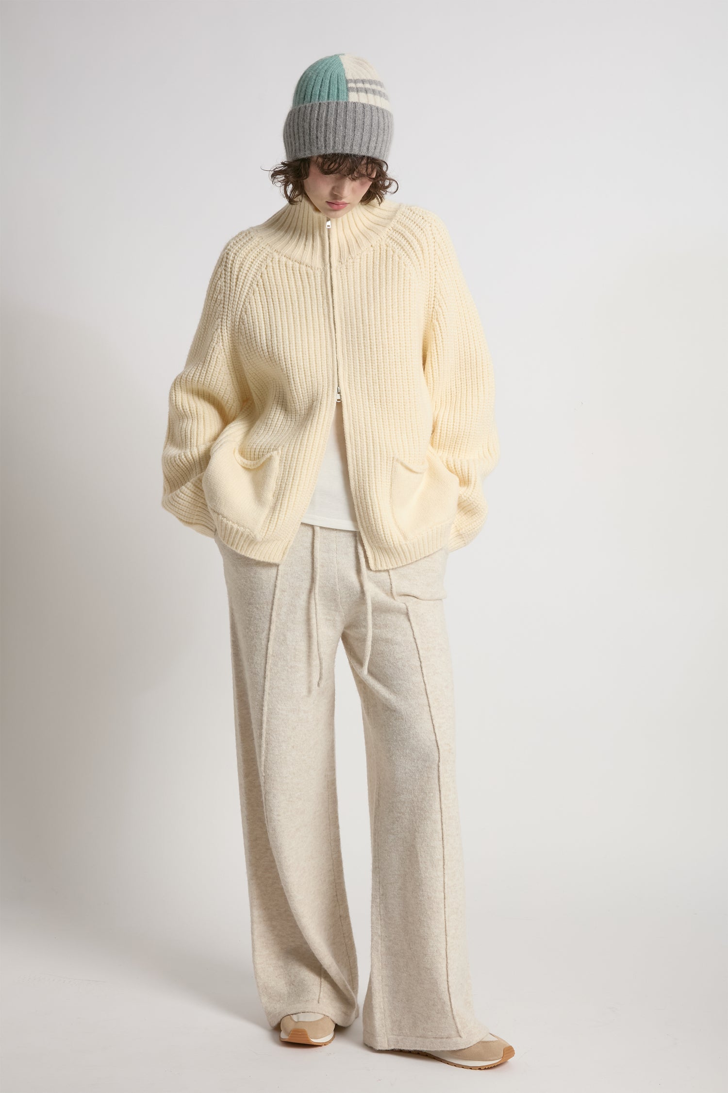 Chunky Zip Cardigan