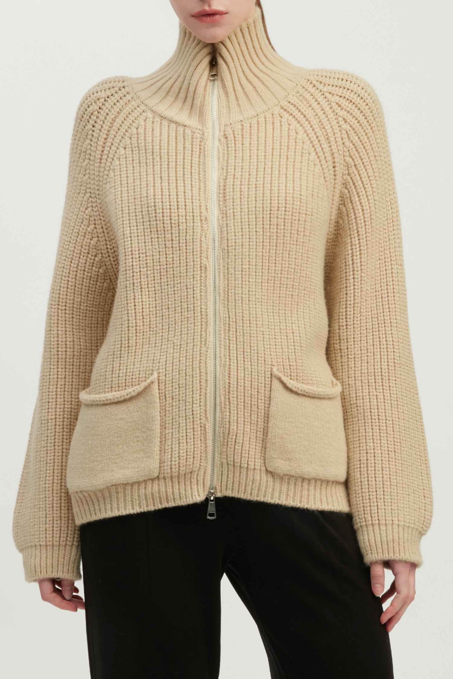 Chunky Zip Cardigan