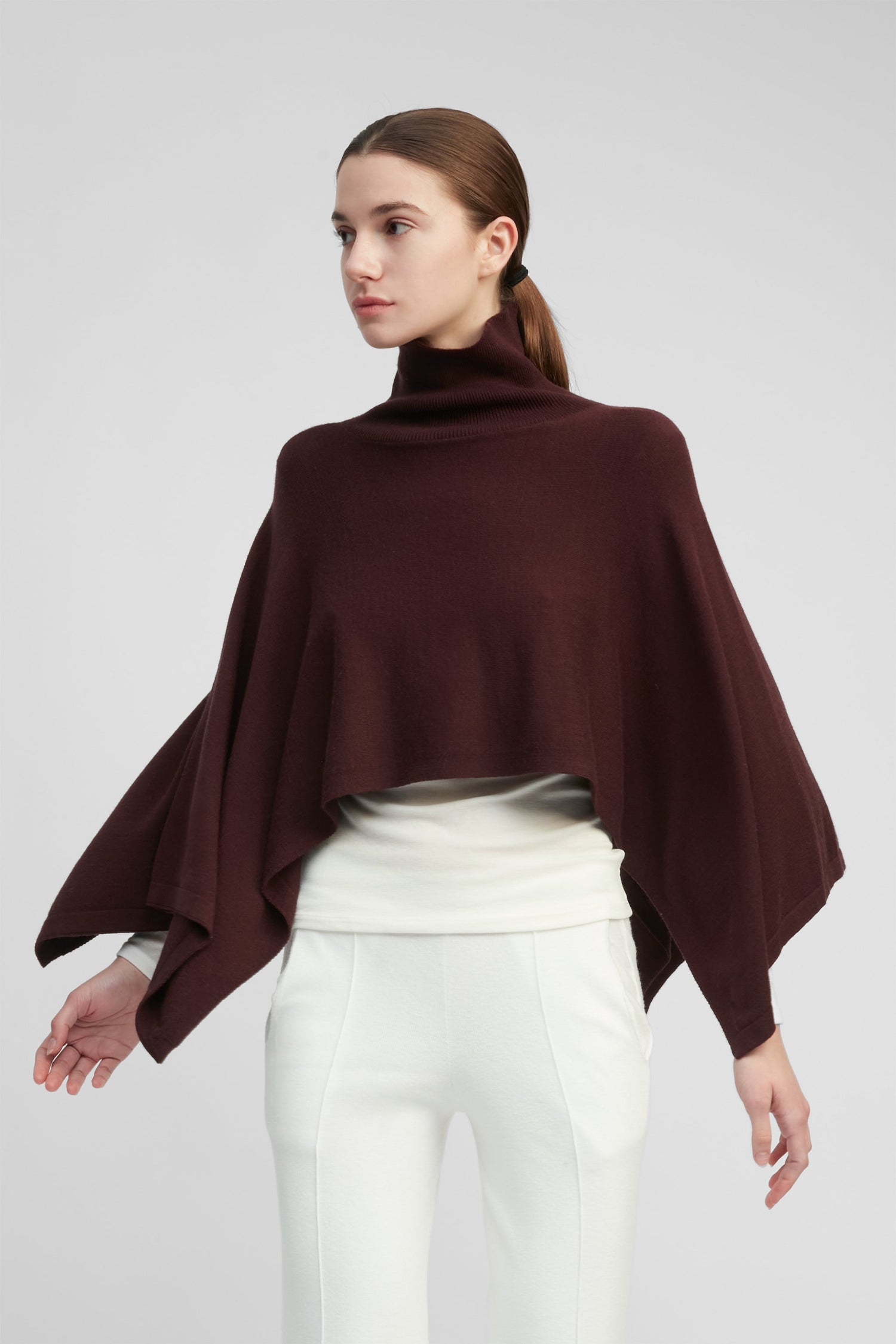 High Neck Cape Top