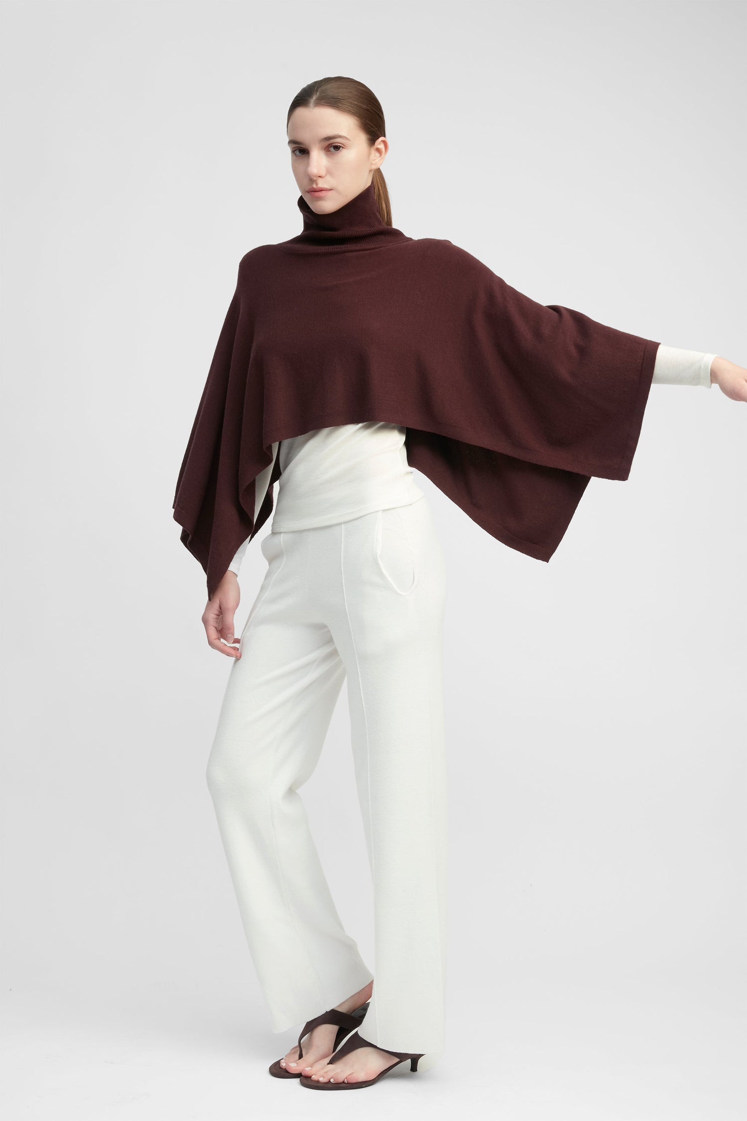 High Neck Cape Top