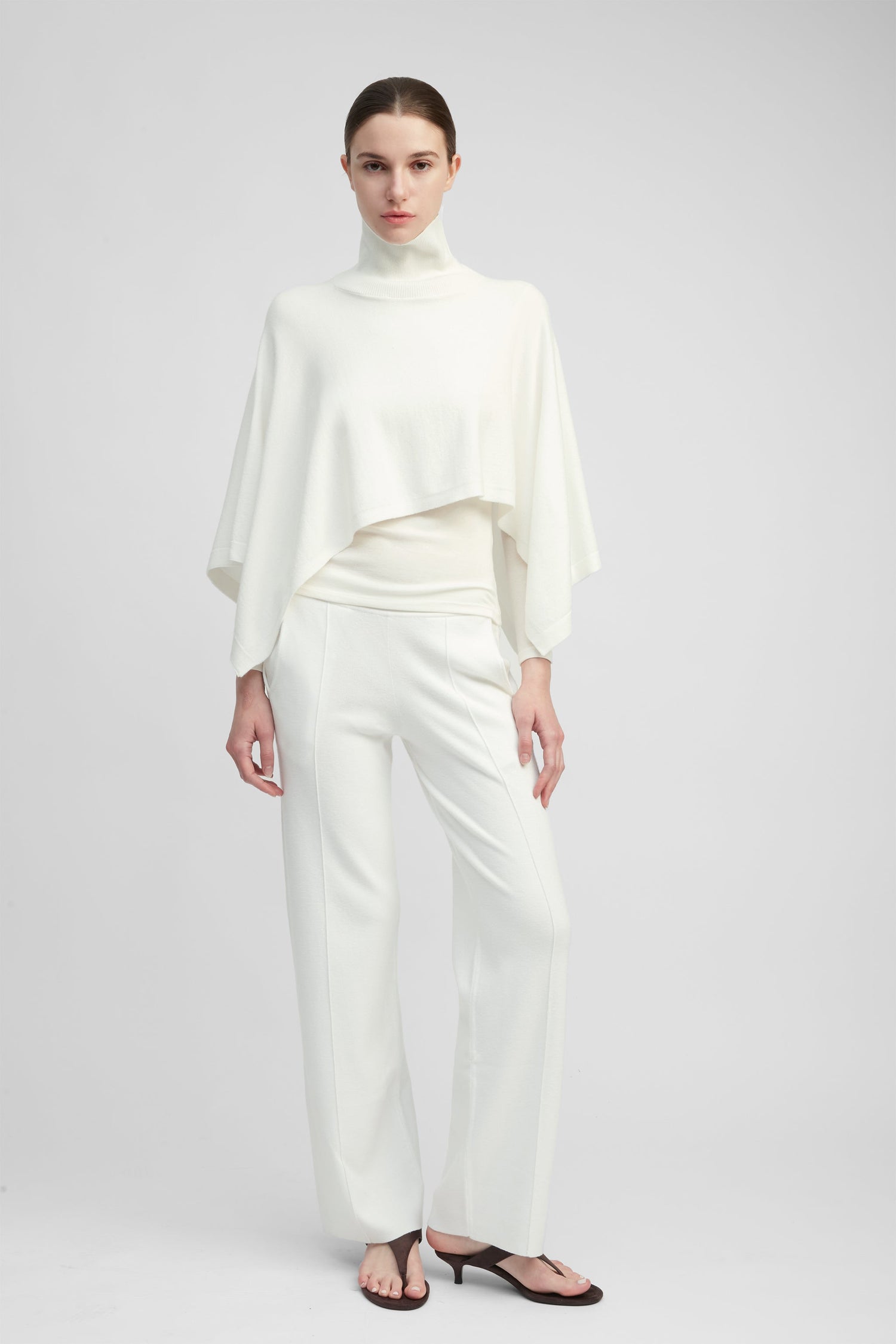 High Neck Cape Top