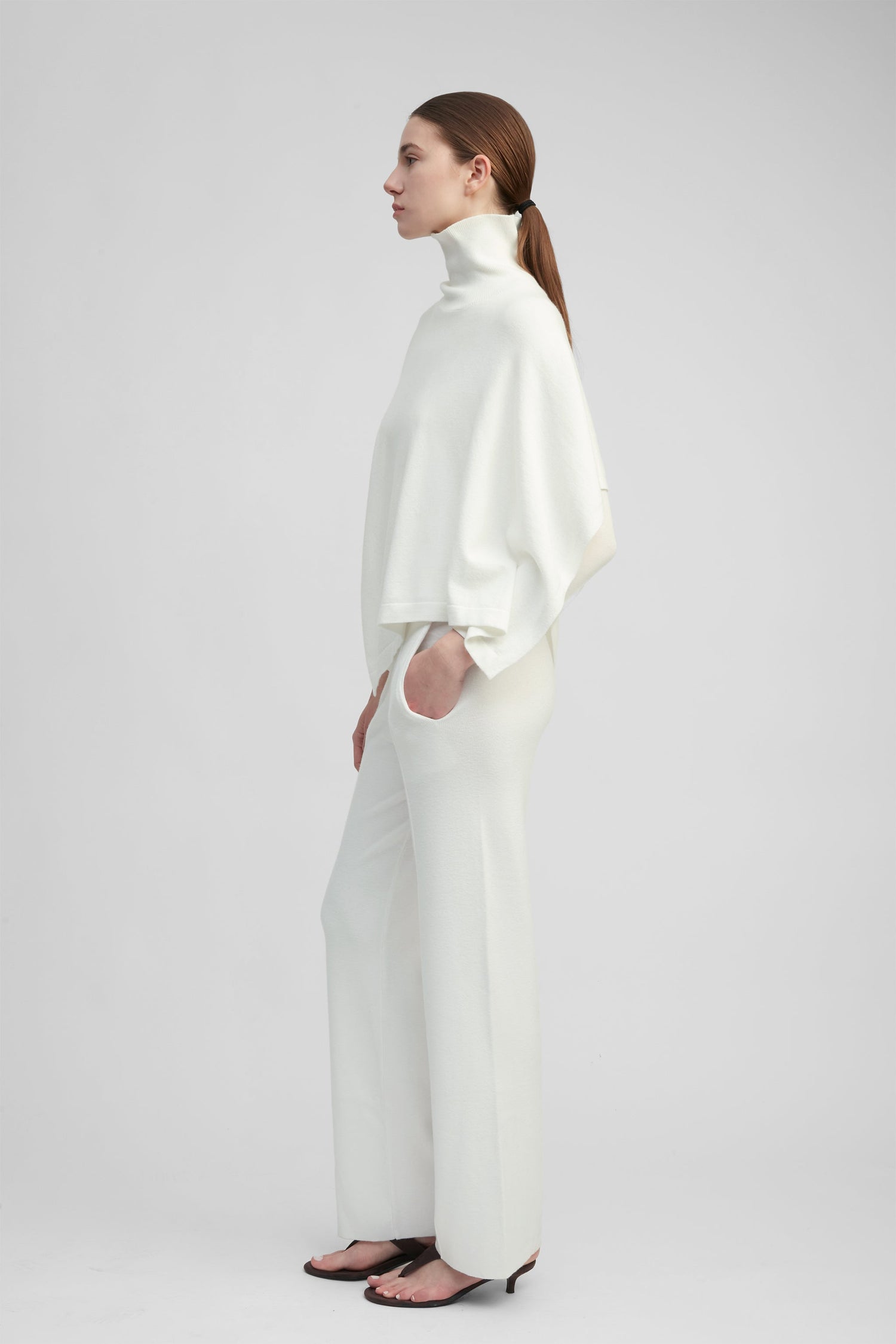 High Neck Cape Top
