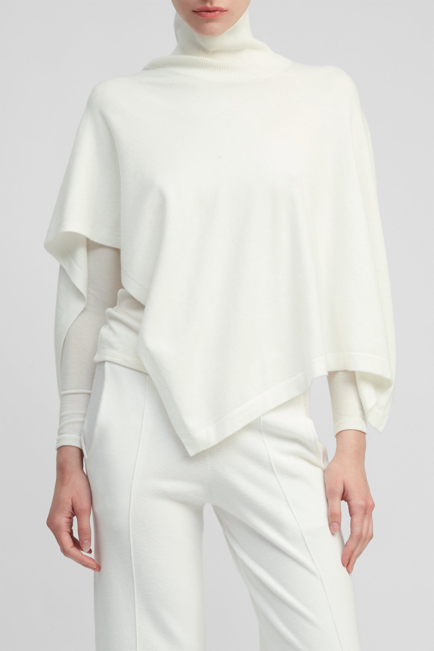 High Neck Cape Top