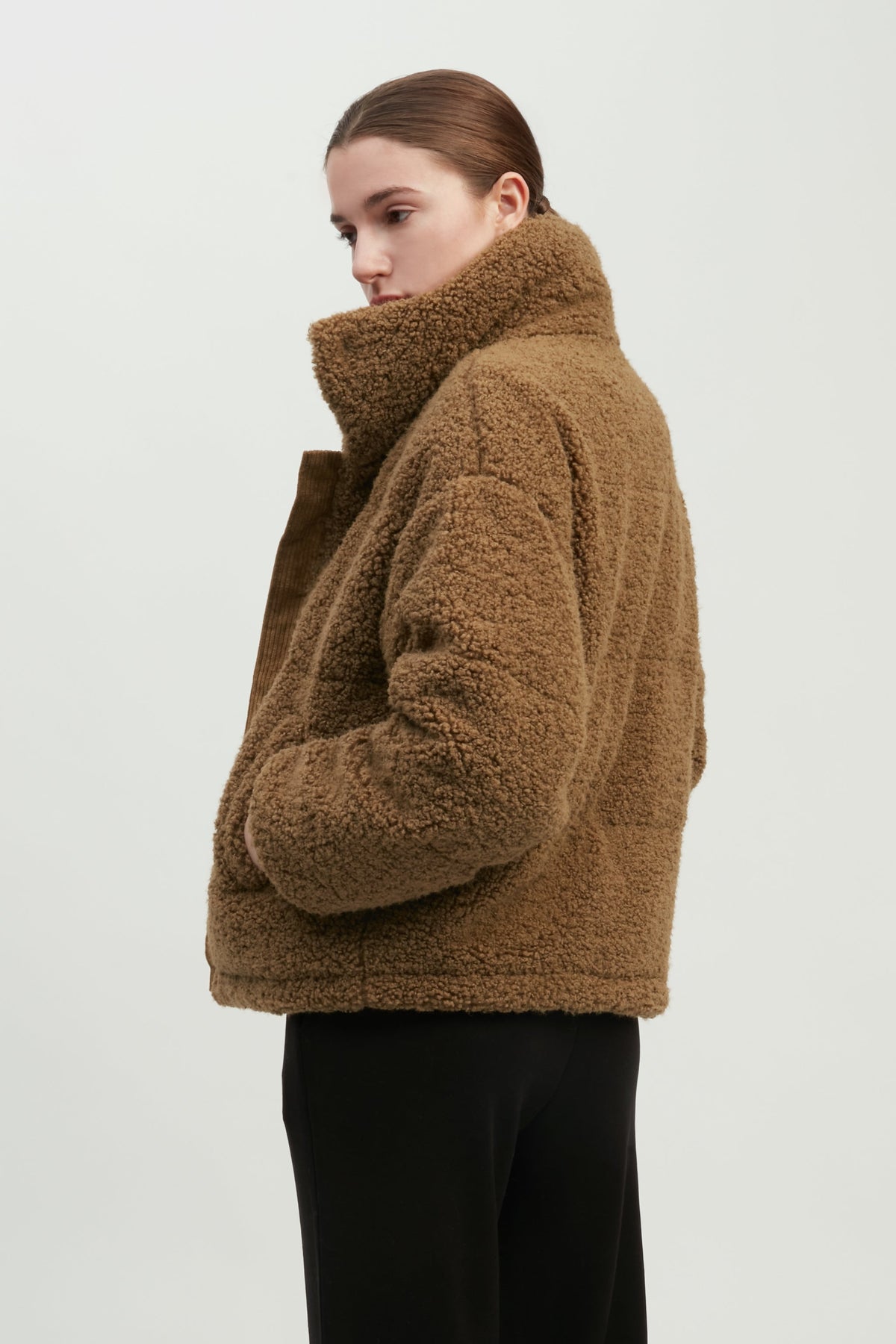 Teddy Bouclé Puffer Jacket
