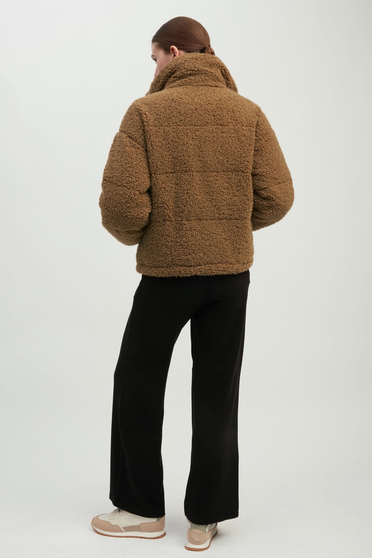 Teddy Bouclé Puffer Jacket