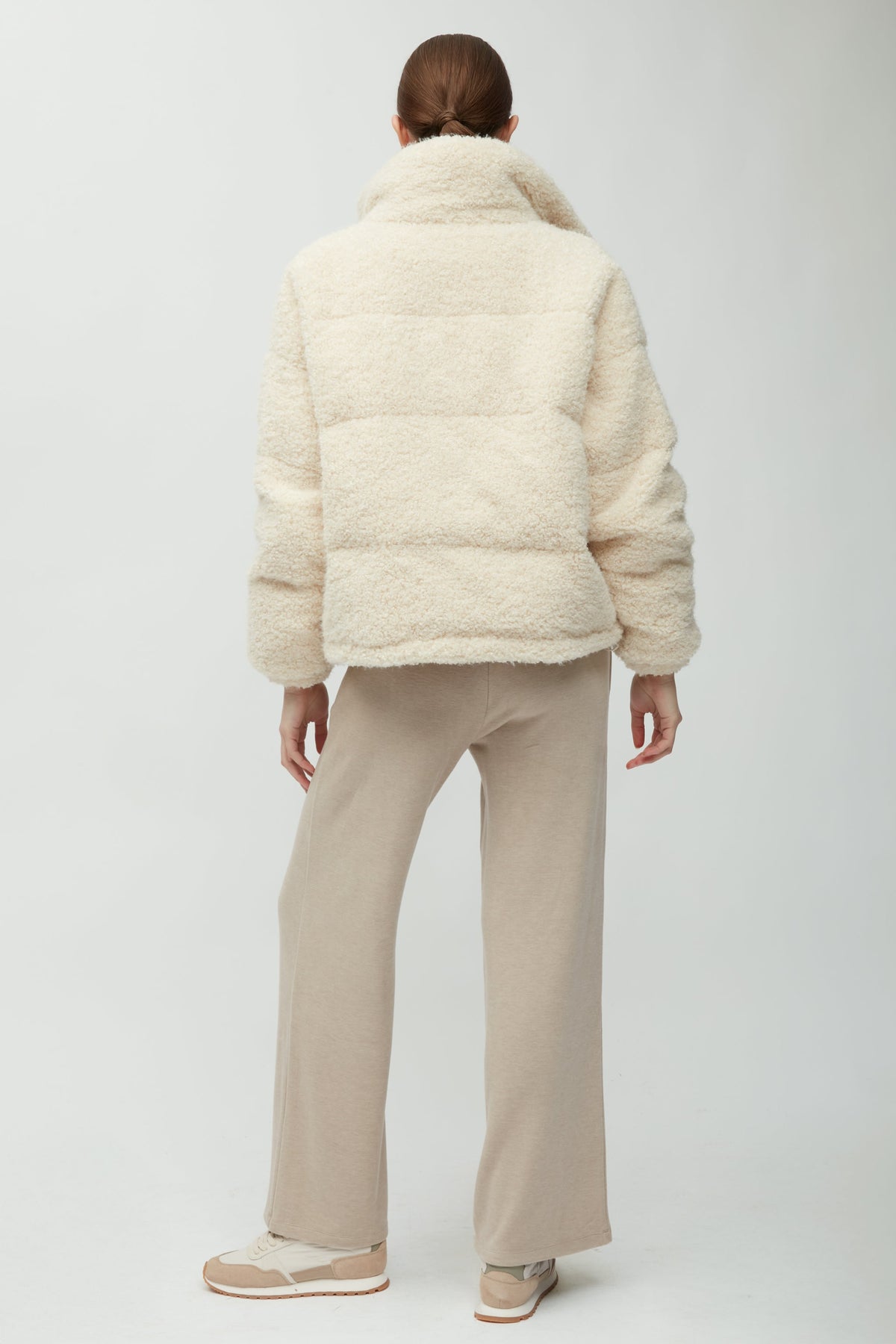 Teddy Bouclé Puffer Jacket