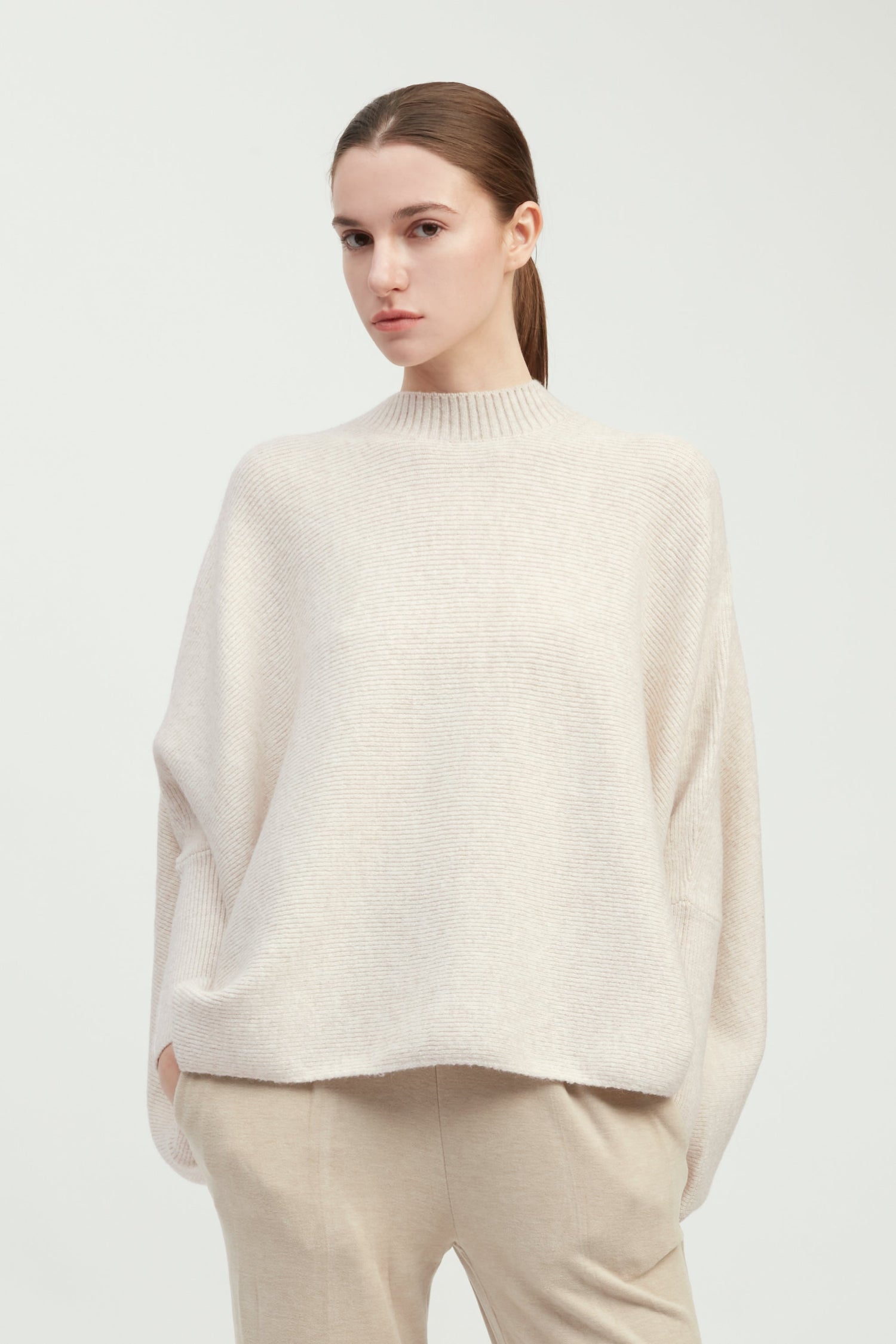 Mockneck Pullover Poncho