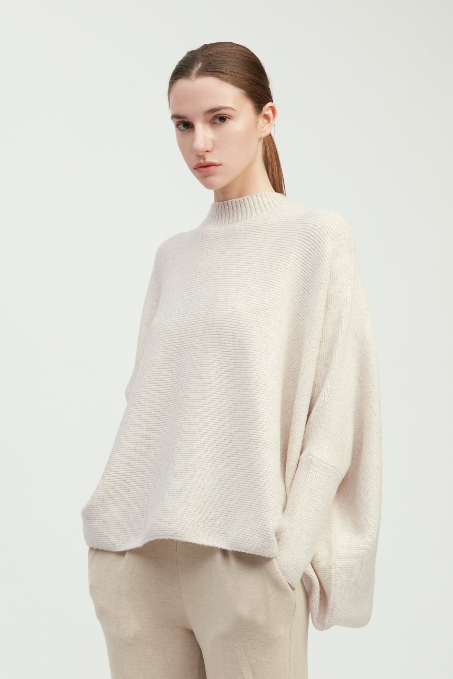 Mockneck Pullover Poncho