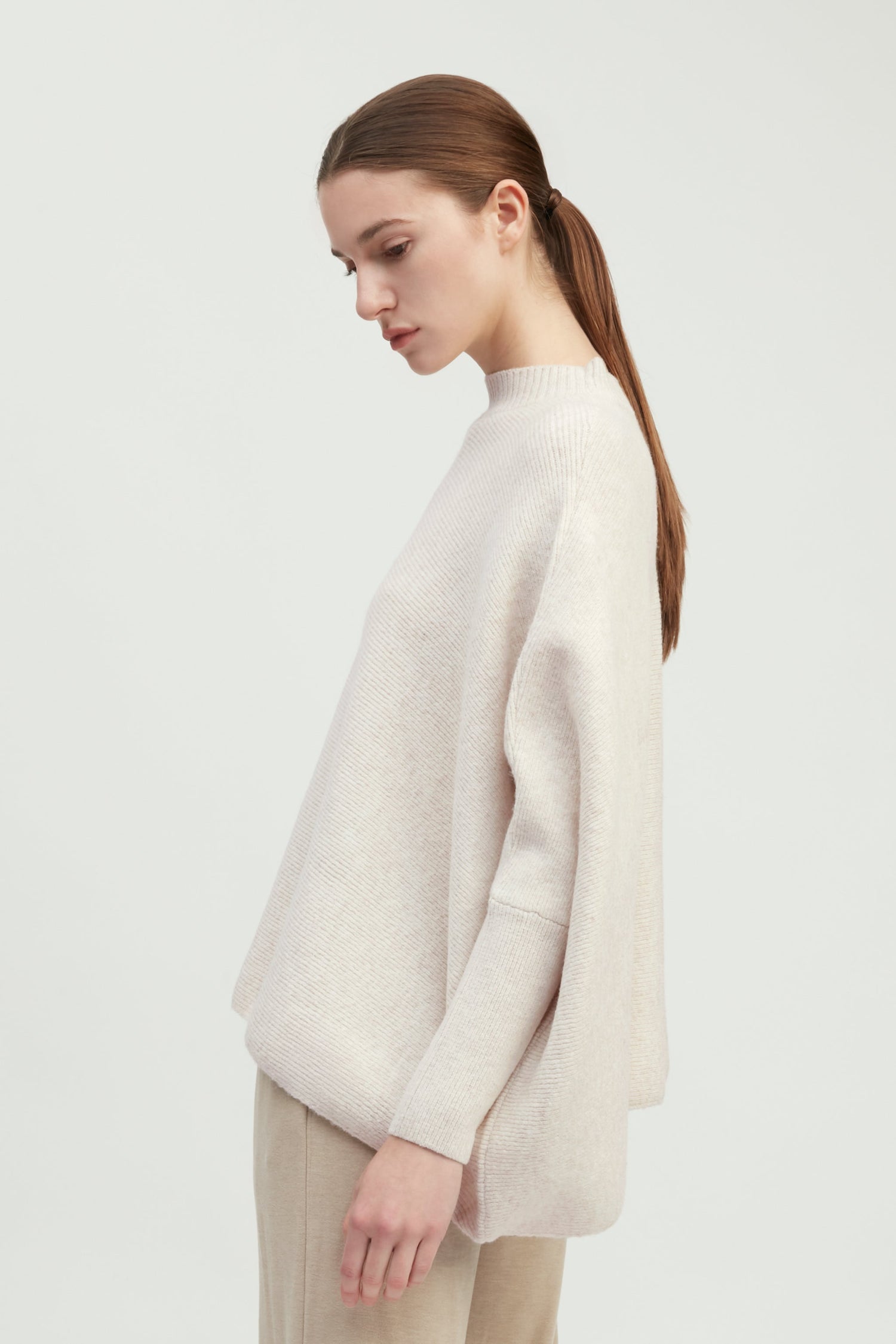 Mockneck Pullover Poncho