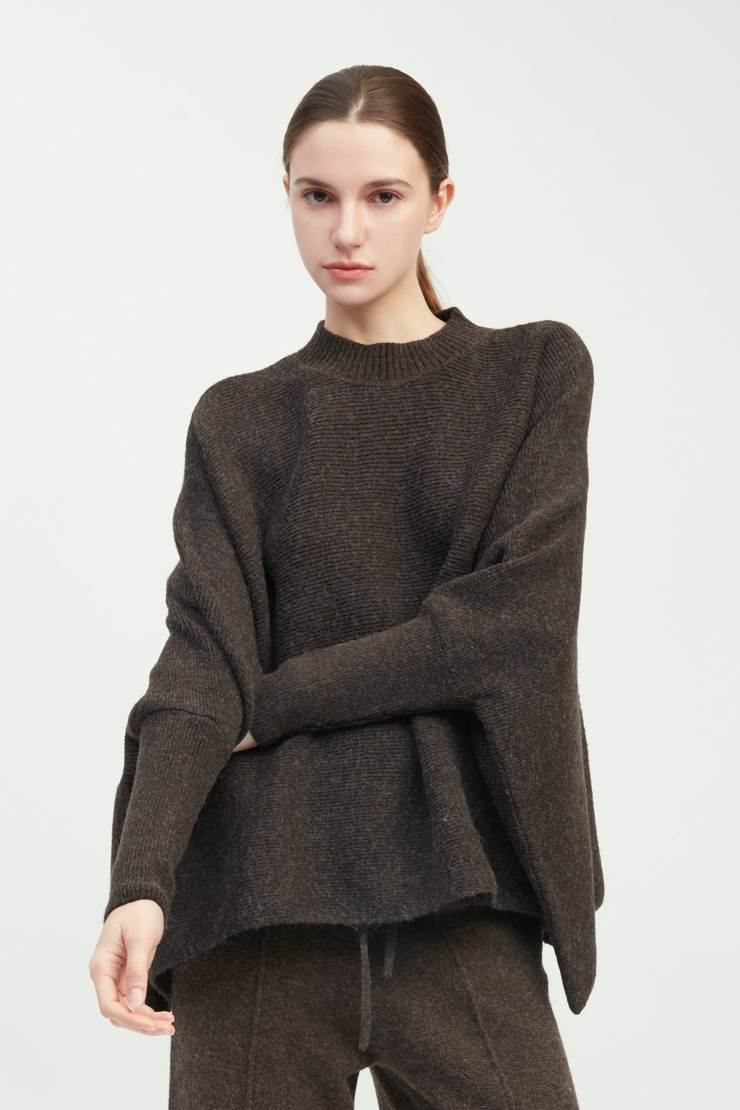 Mockneck Pullover Poncho