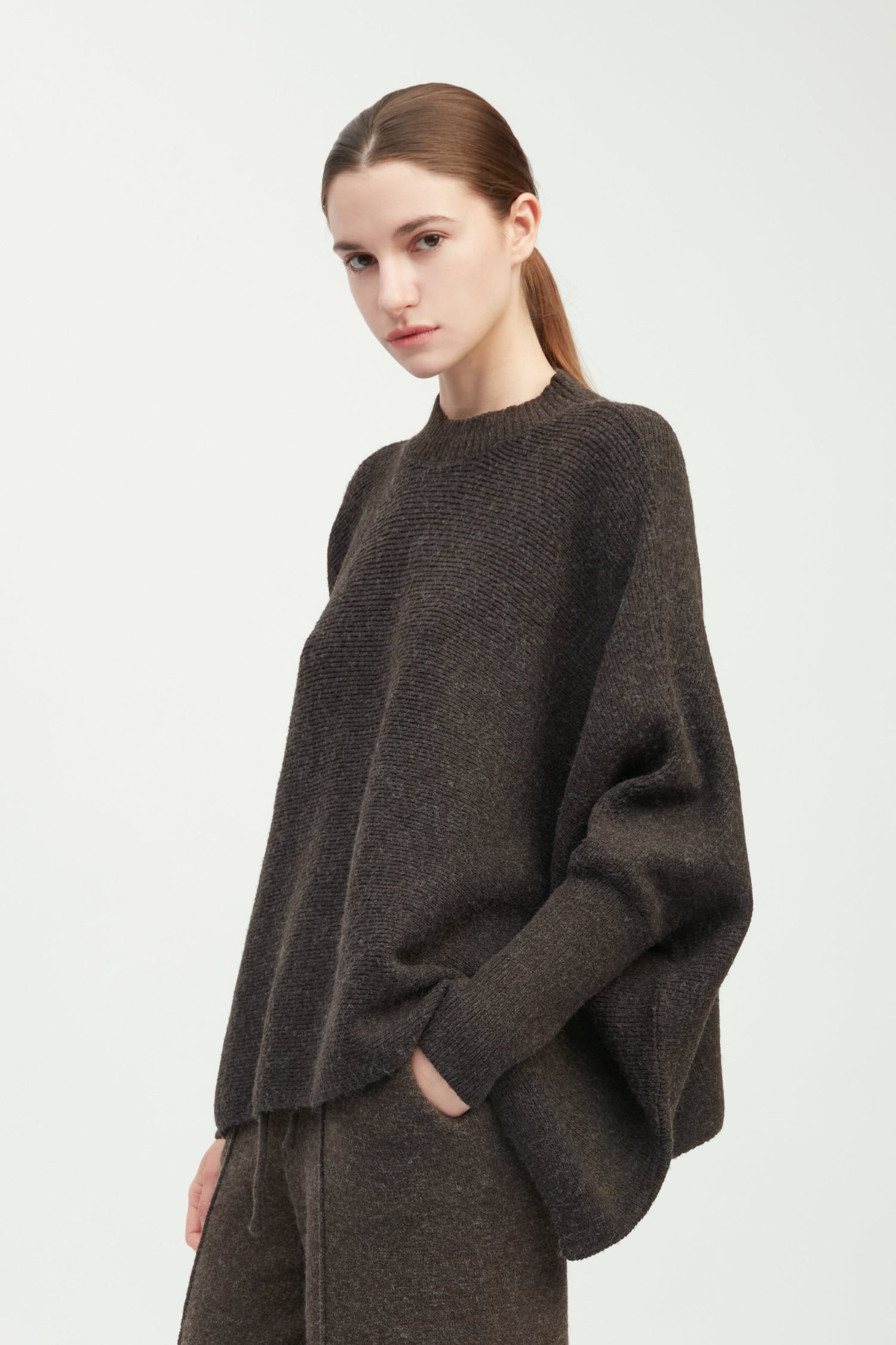 Mockneck Pullover Poncho