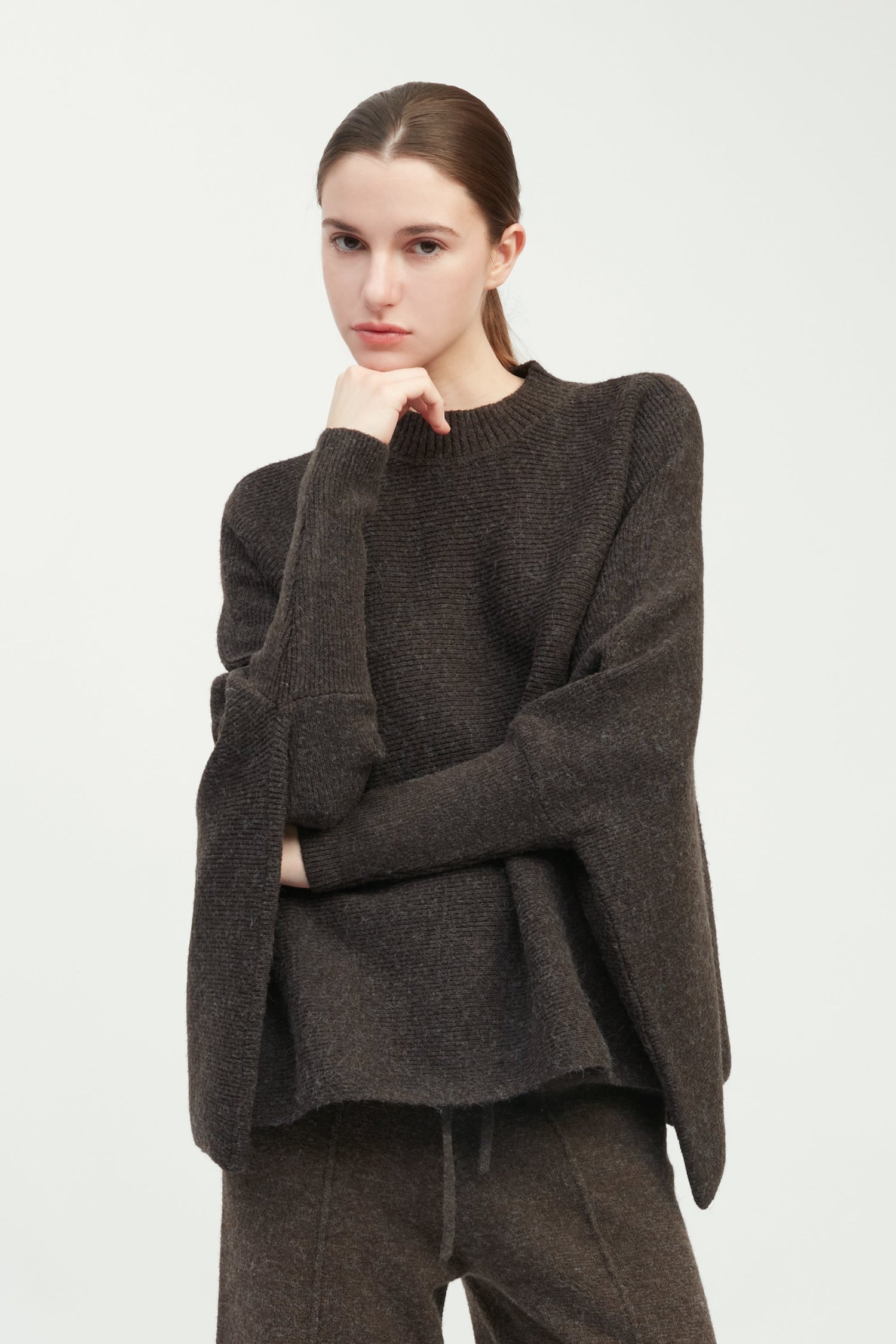 Mockneck Pullover Poncho