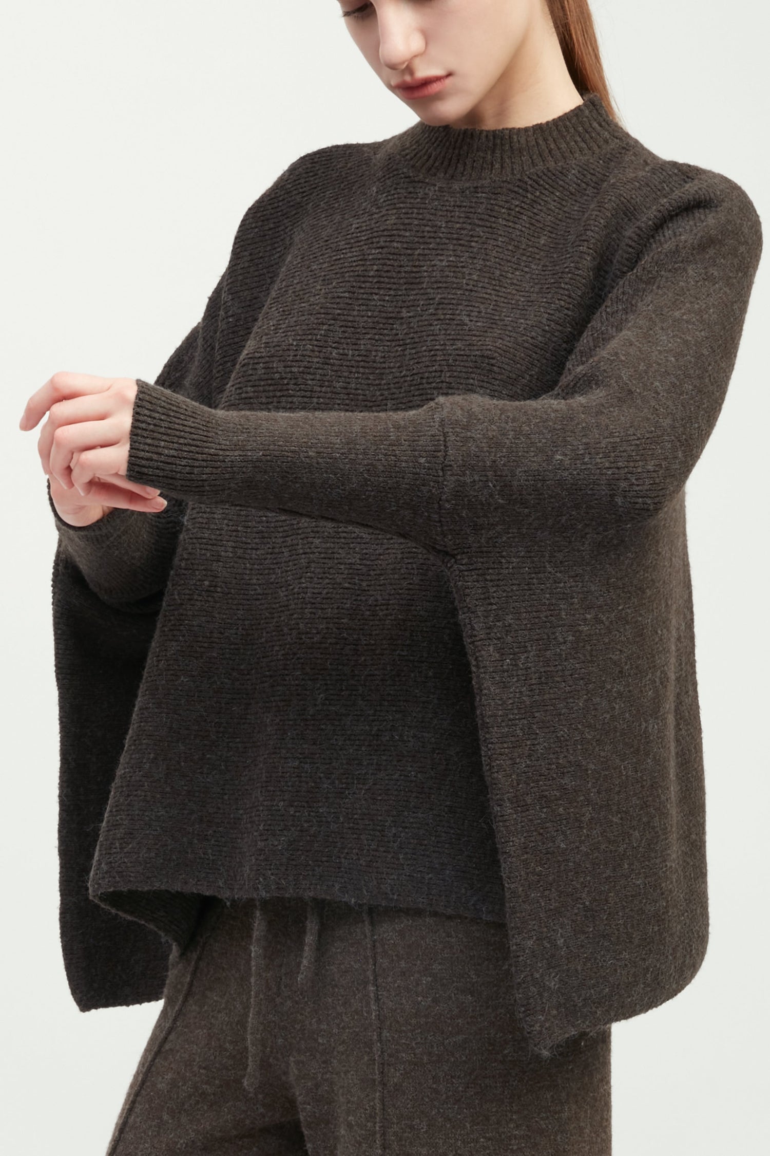Mockneck Pullover Poncho