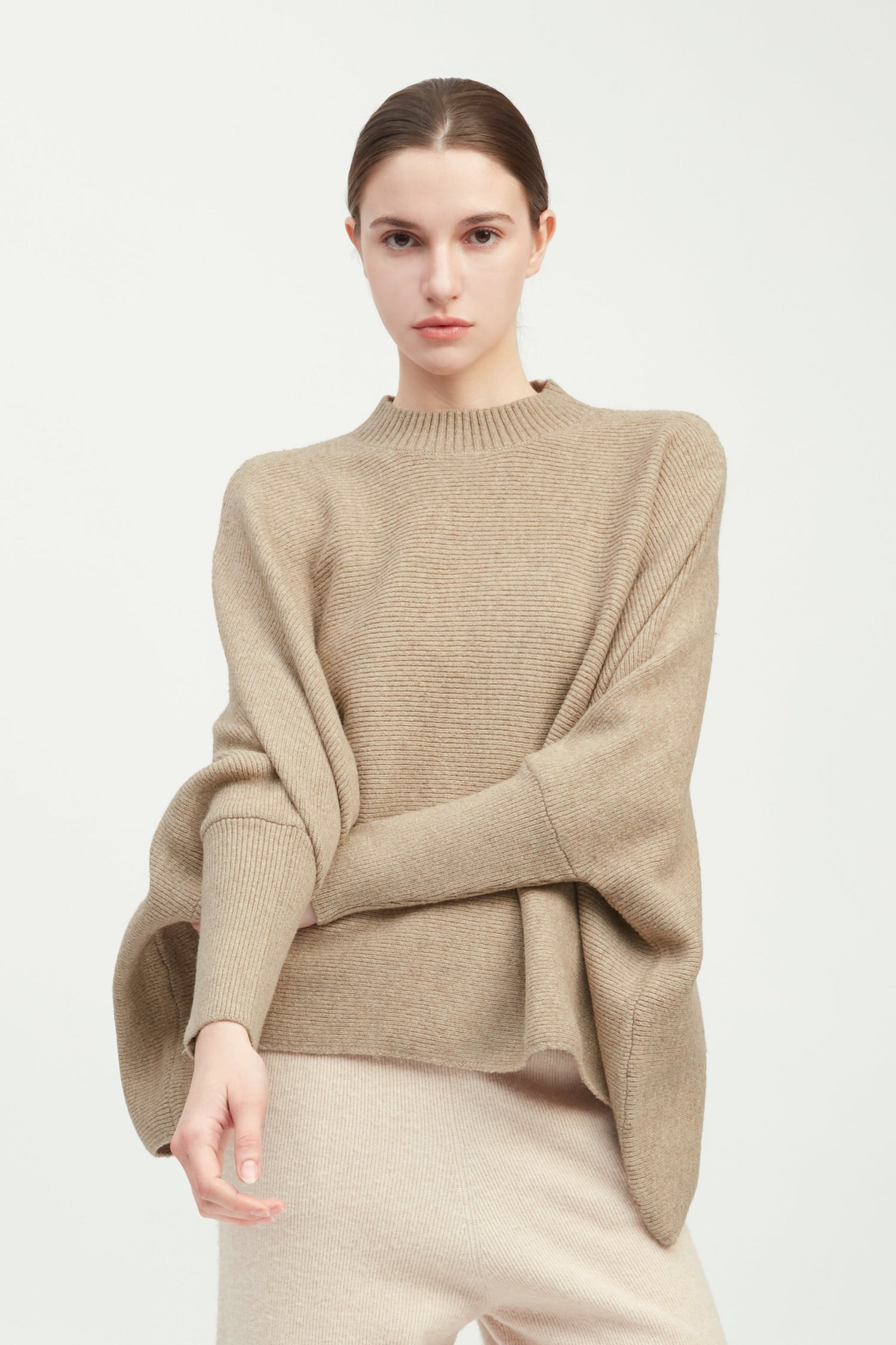 Mockneck Pullover Poncho