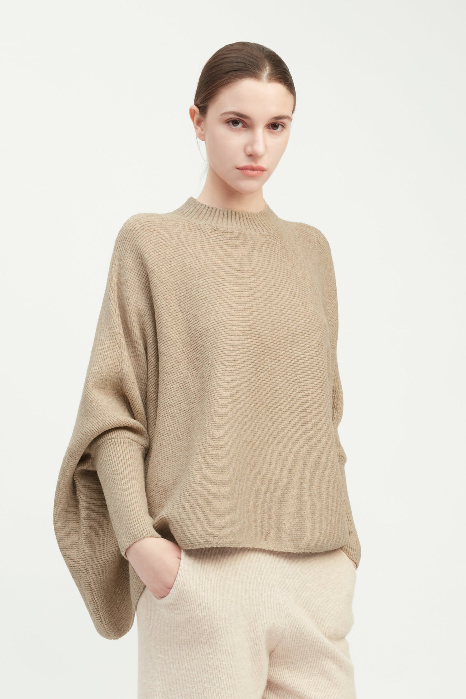 Mockneck Pullover Poncho